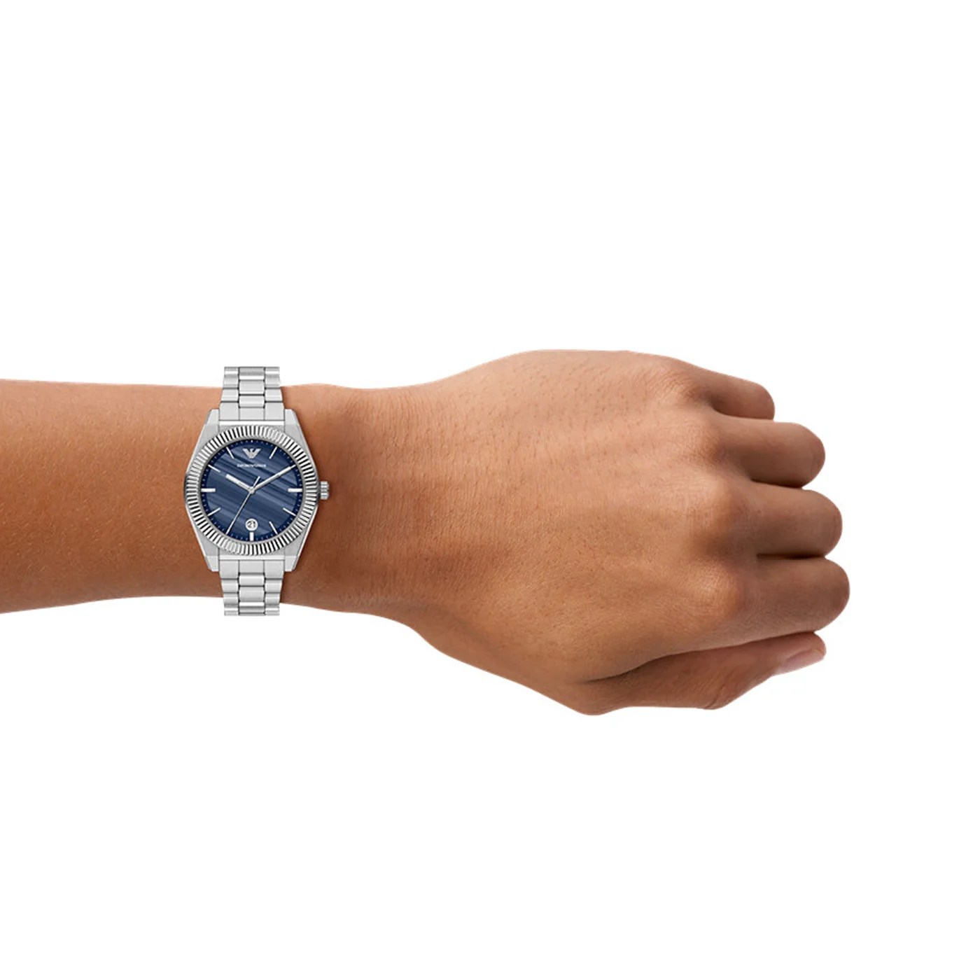 Emporio Armani Round Blue Dial Watch AR11758 - Image 3