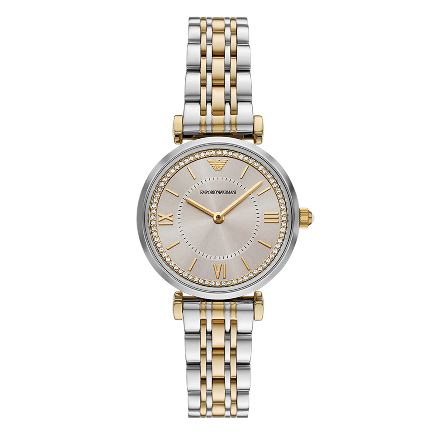 Emporio Armani Silver and Gold Women's Watch AR11702