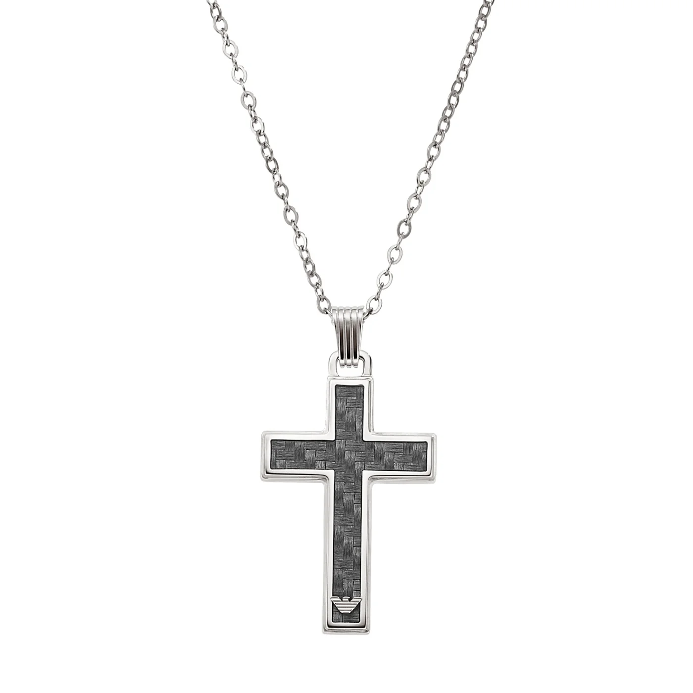 Emporio Armani Silver-coloured Men's Necklace EGS1705040 (Length: 50.00 - 55.00 cm)