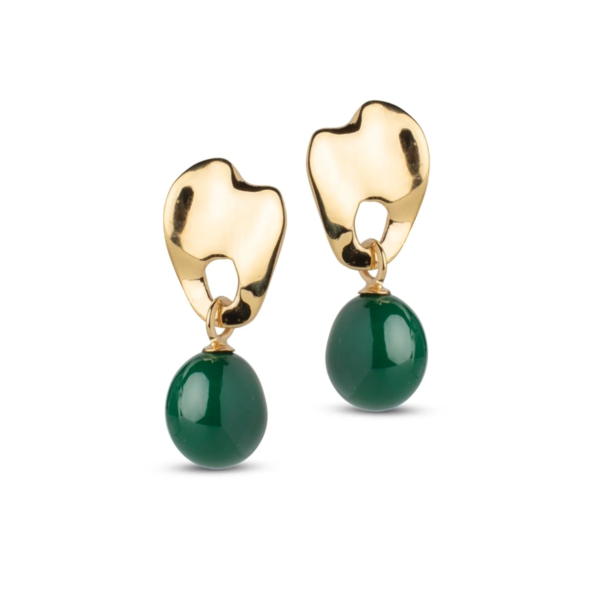 Enamel Copenhagen 925 Sterling Silver Earrings Gold Plated E383G