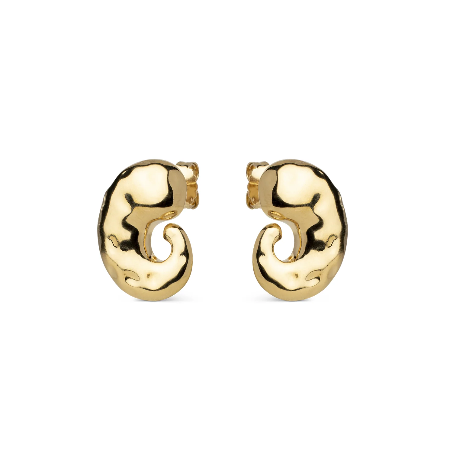 ENAMEL Copenhagen Recycled 925 Sterling Silver Gold Plated Earrings E442G