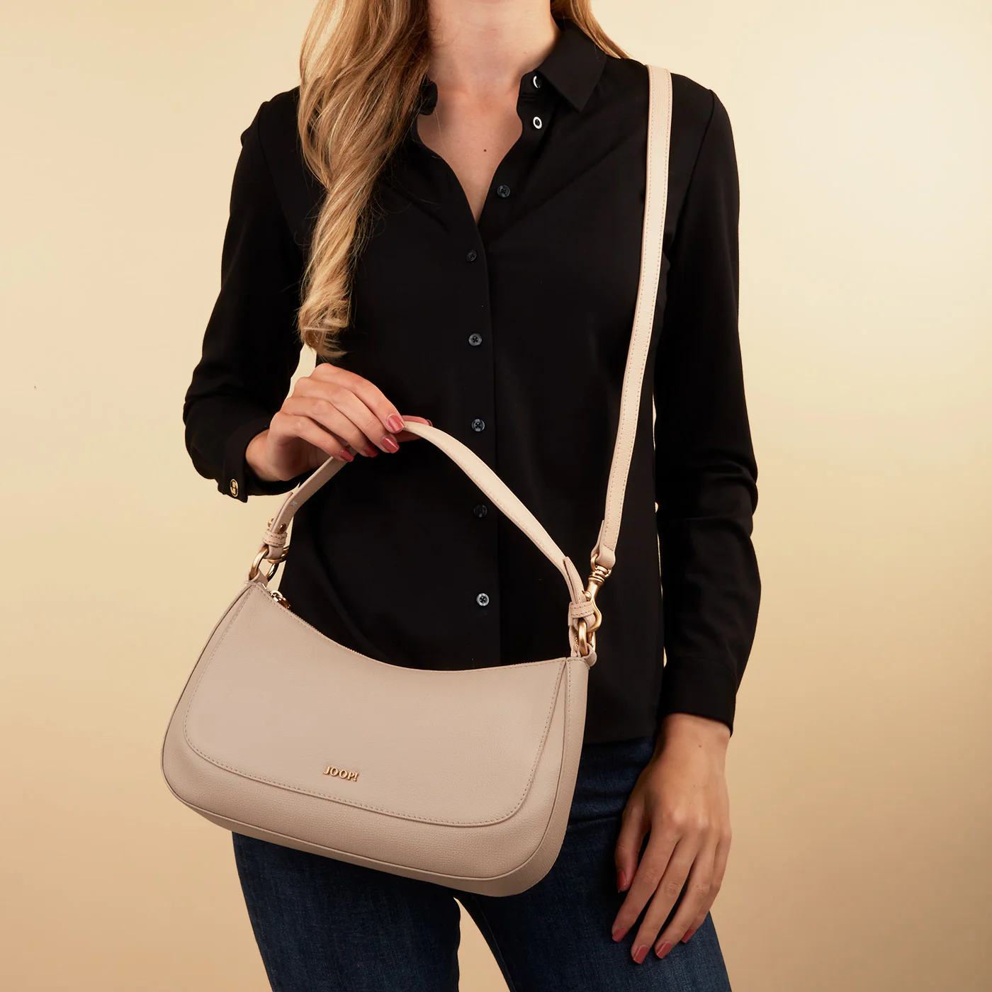 Estate Beige Leather Shoulder Bag 4140006449102 - Image 2
