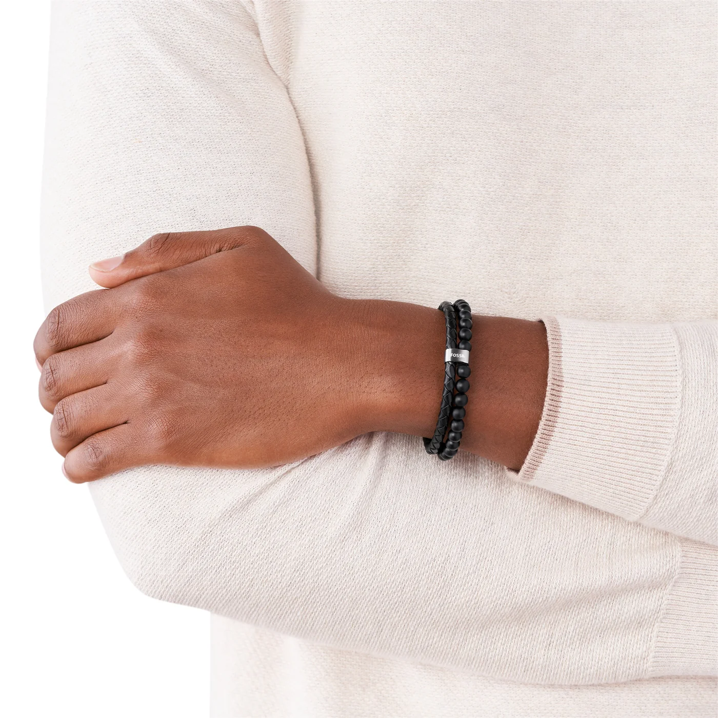 Fossil Townsman Leather Bracelet JF02763040 - Image 3