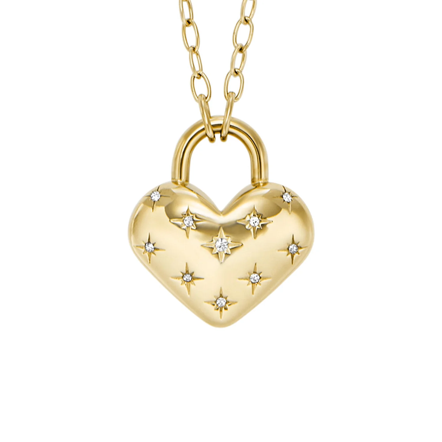 Fossil Sadie Gold Coloured Necklace JF04829710