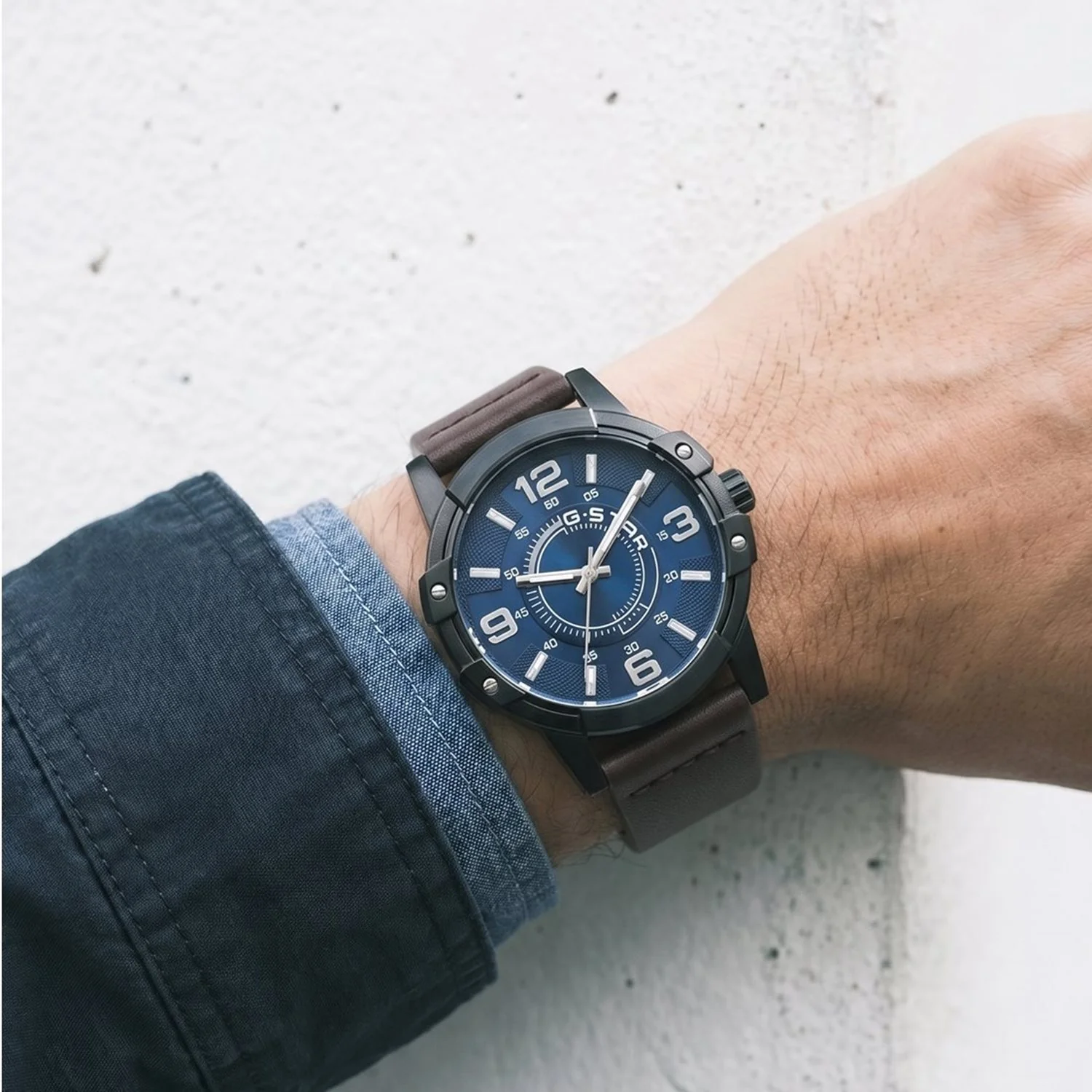 G-STAR Constructed Zwart Messing Herenhorloge GSW.506.05 - Image 2
