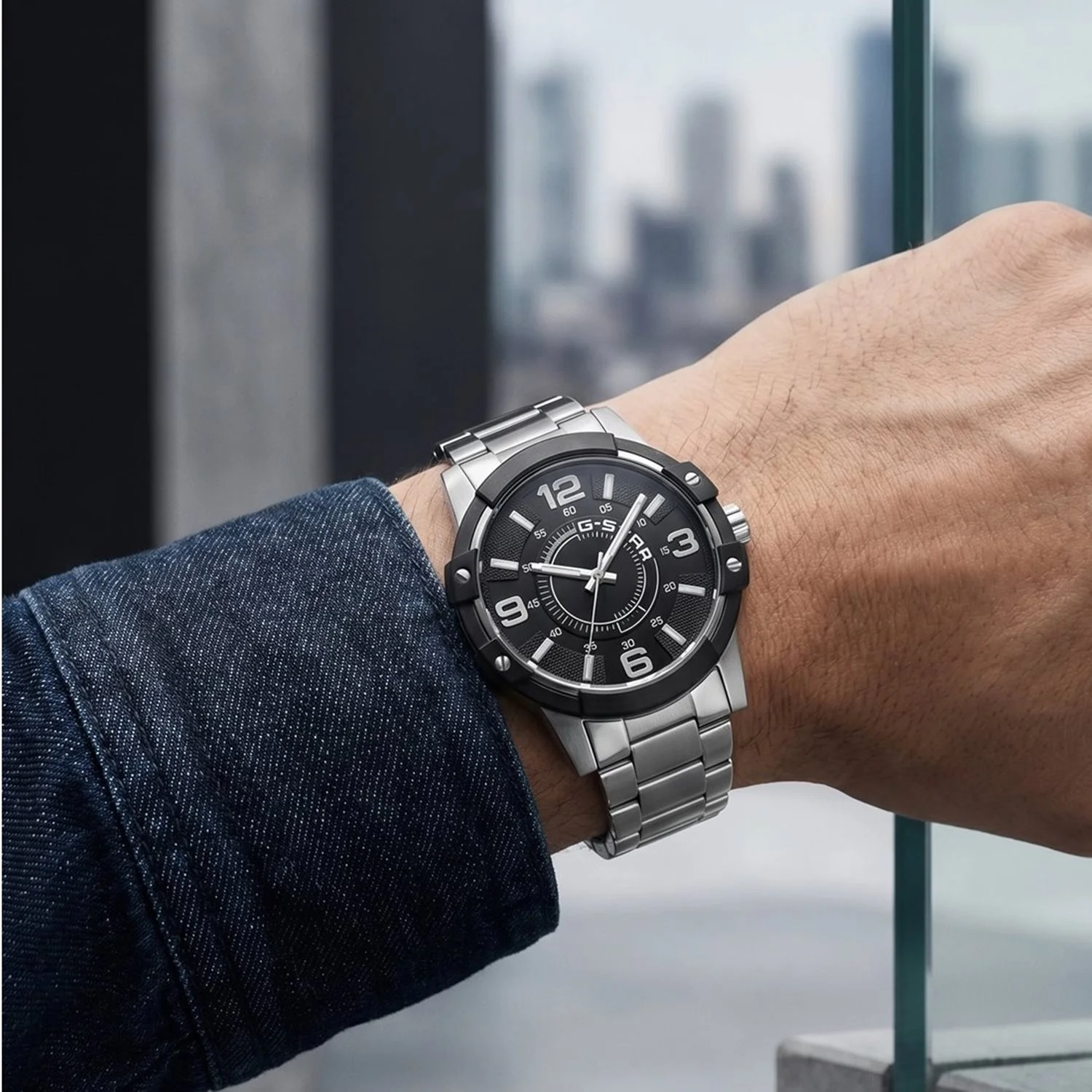 G-STAR Constructed Zilveren Herenhorloge GSW.506.06 - Image 2