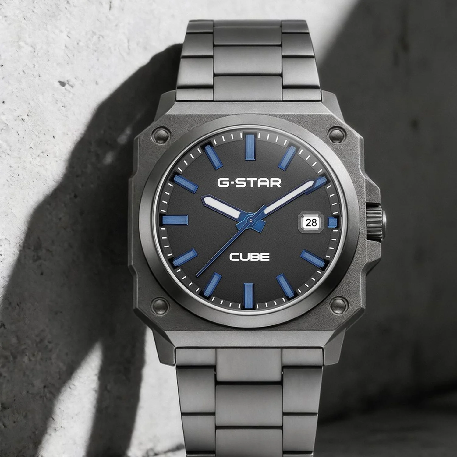 G-STAR Cube Gunkleurig Analoog Herenhorloge GSW.508.07 - Image 5
