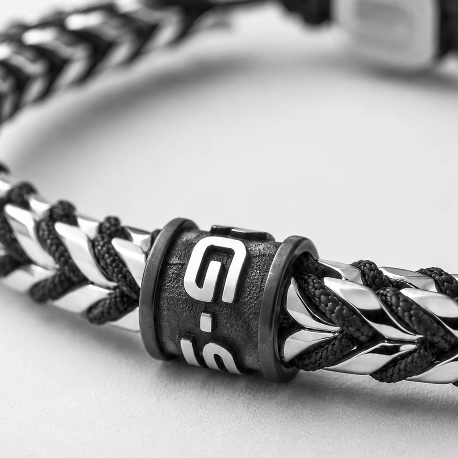G-STAR DualShield Zilveren en Zwarte Armband GSJ.108.01 - Image 4