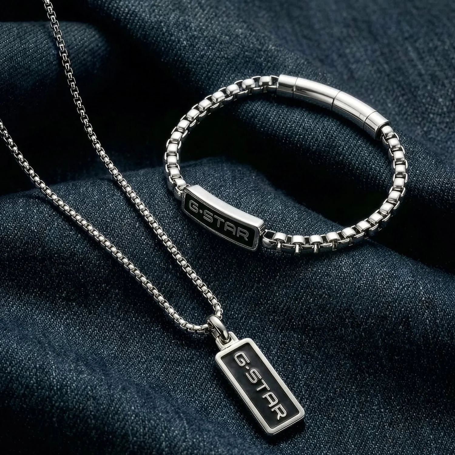 G-Star Floatcore Zilveren Box Chain Armband GSJ.100.02 - Image 3