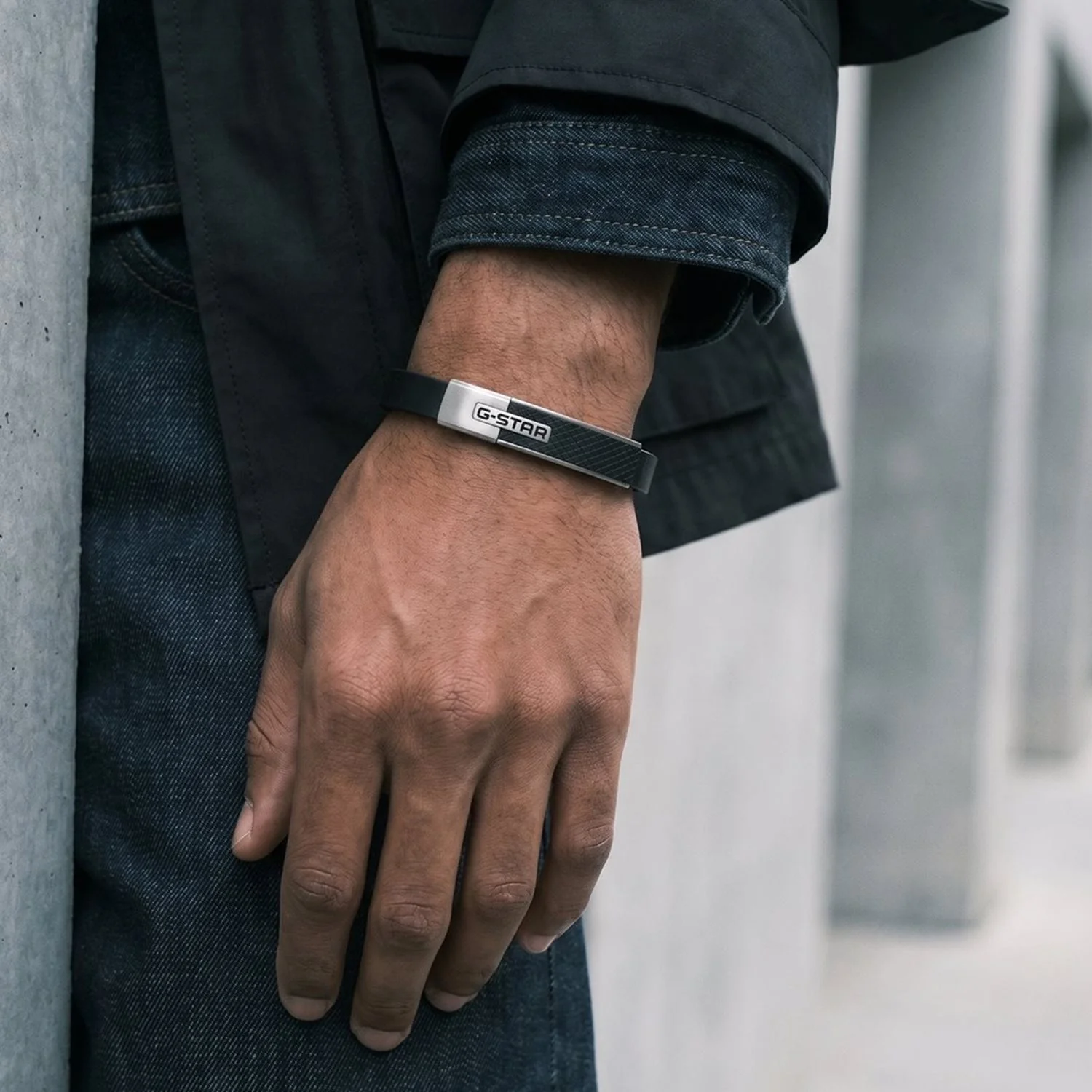 G-Star Mtrx Zwarte Leren Armband GSJ.105.03 - Image 2