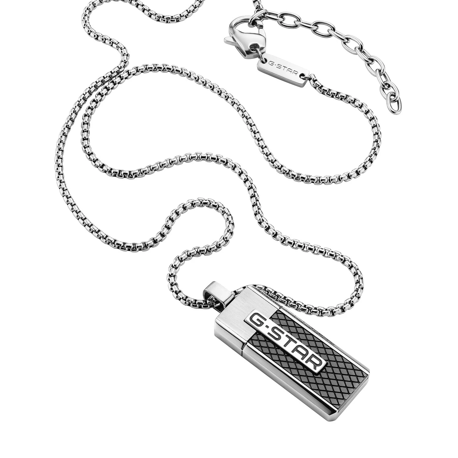 G-STAR Mtrx Zilveren Box Chain Ketting GSJ.105.01 - Image 3