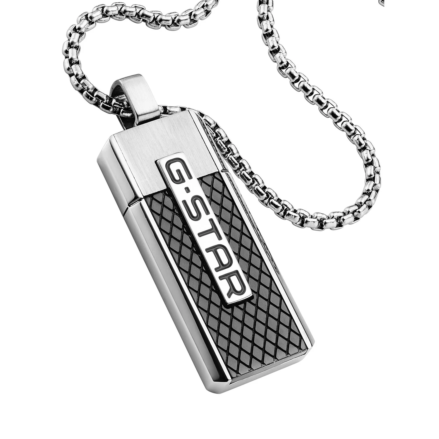 G-STAR Mtrx Zilveren Box Chain Ketting GSJ.105.01 - Image 4