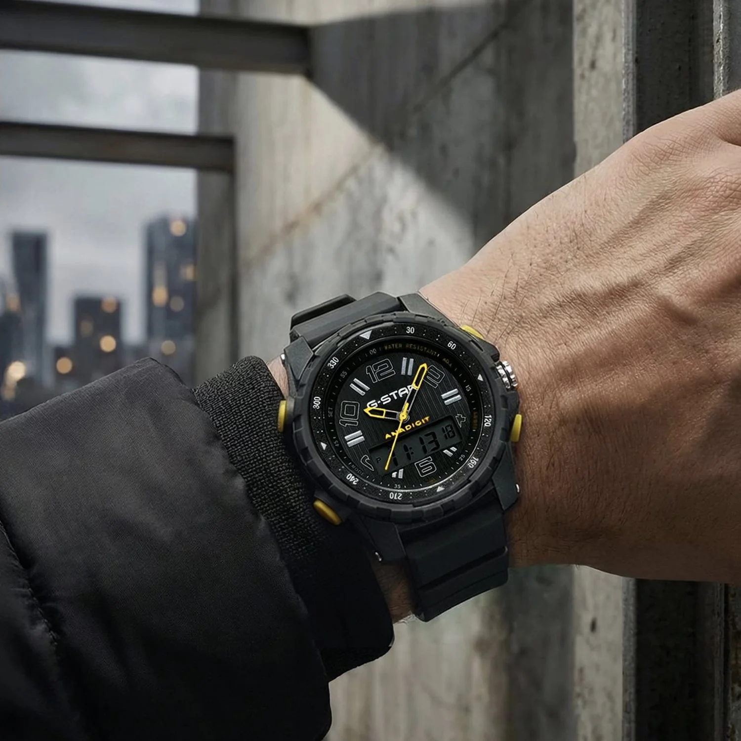 G-STAR Ops01 Zwart Ana-Digi Horloge GSW.502.02 - Image 2