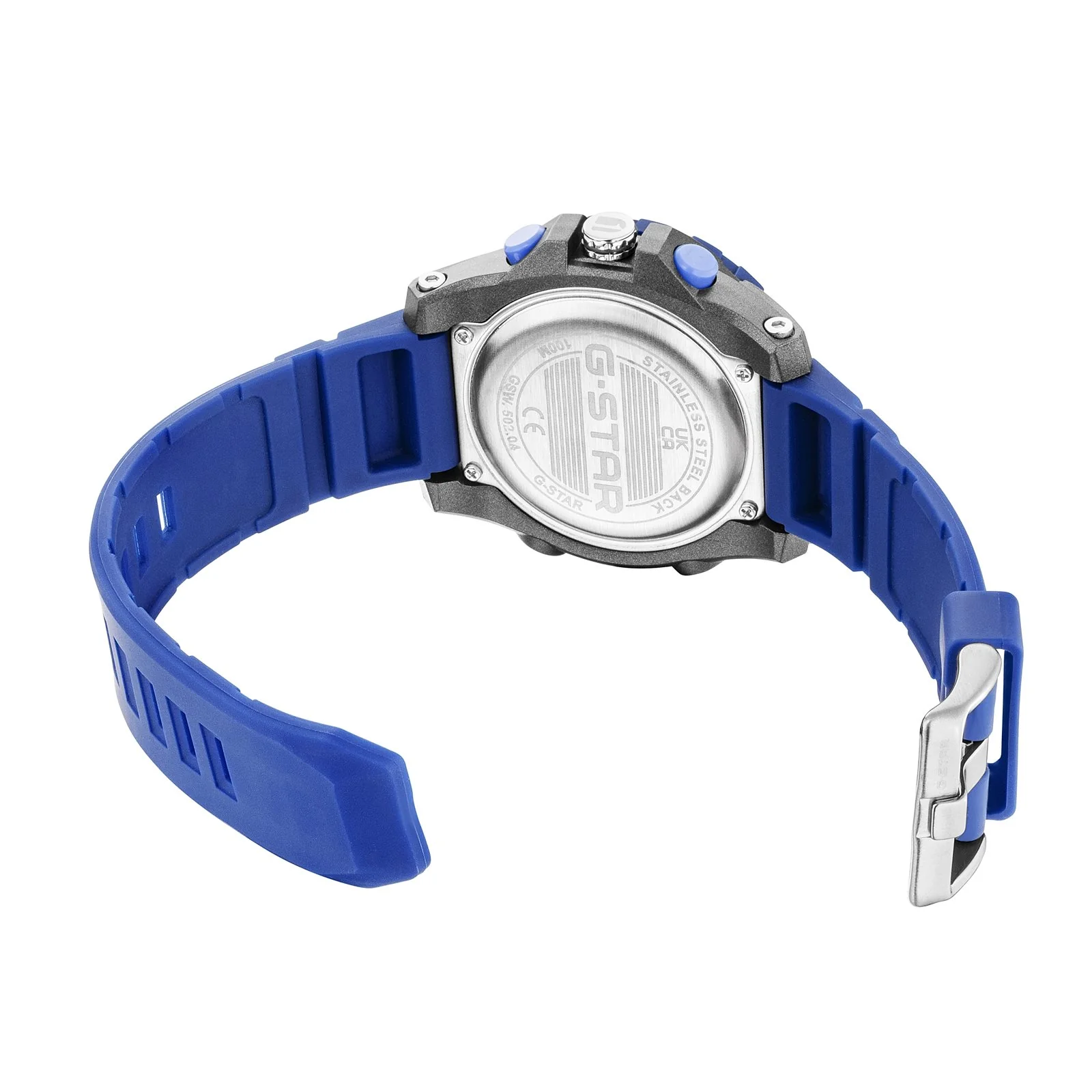 G-STAR Ops01 Grijs-Blauw Ana-digi Herenhorloge GSW.502.04 - Image 4