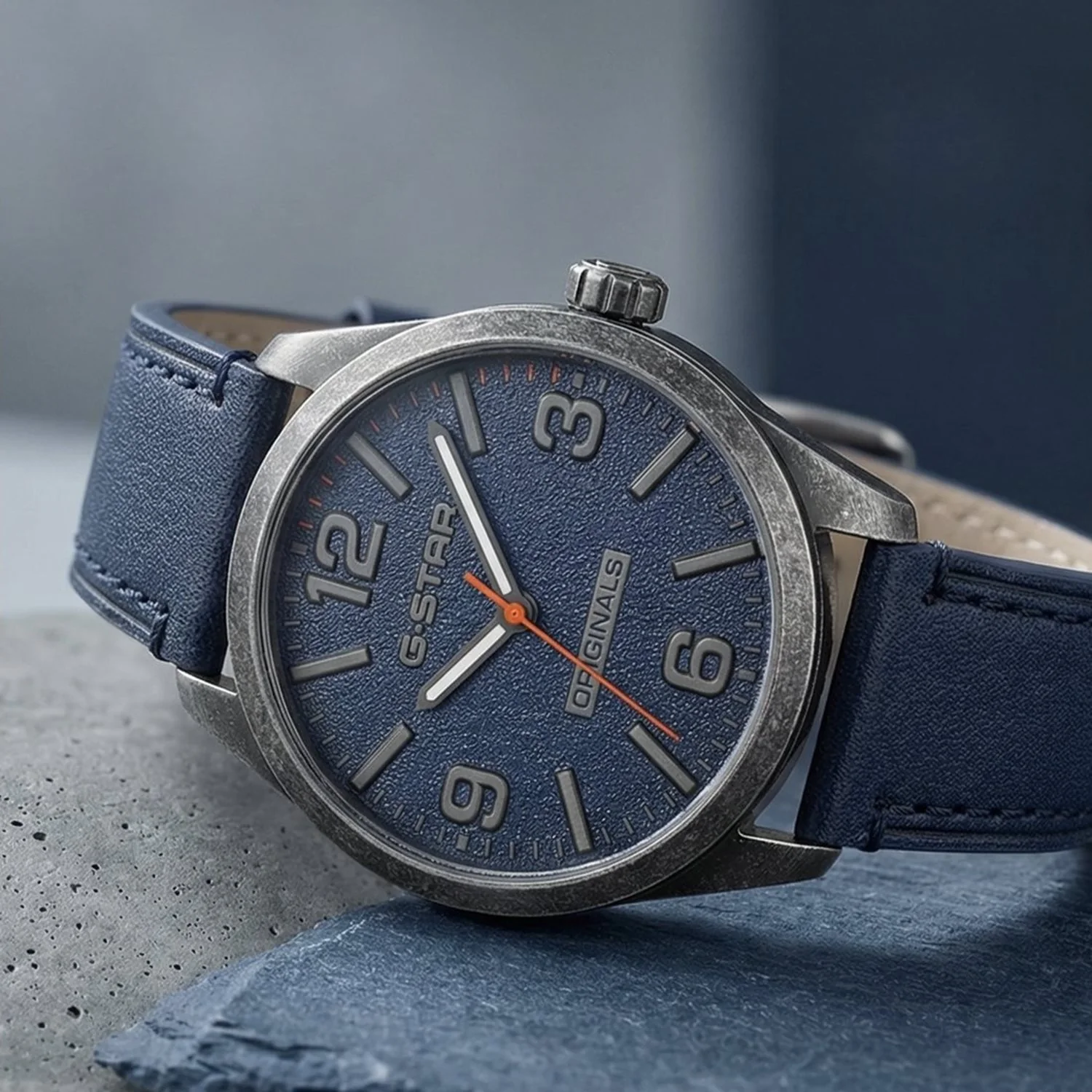 G-STAR Originals Blauw Leren Herenhorloge GSW.503.04 - Image 3