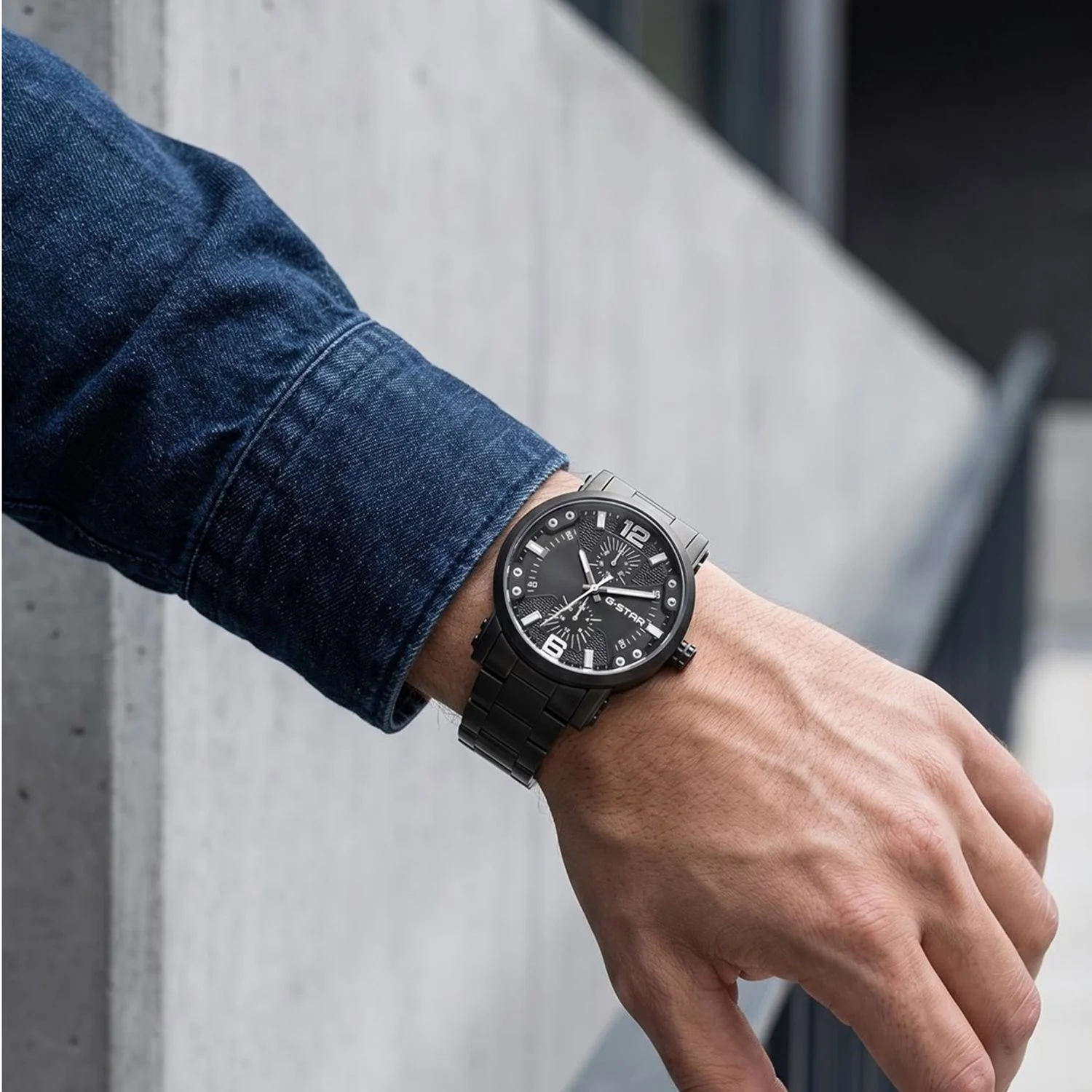 G-STAR Rovic Zwart Herenhorloge GSW.509.08 - Image 2