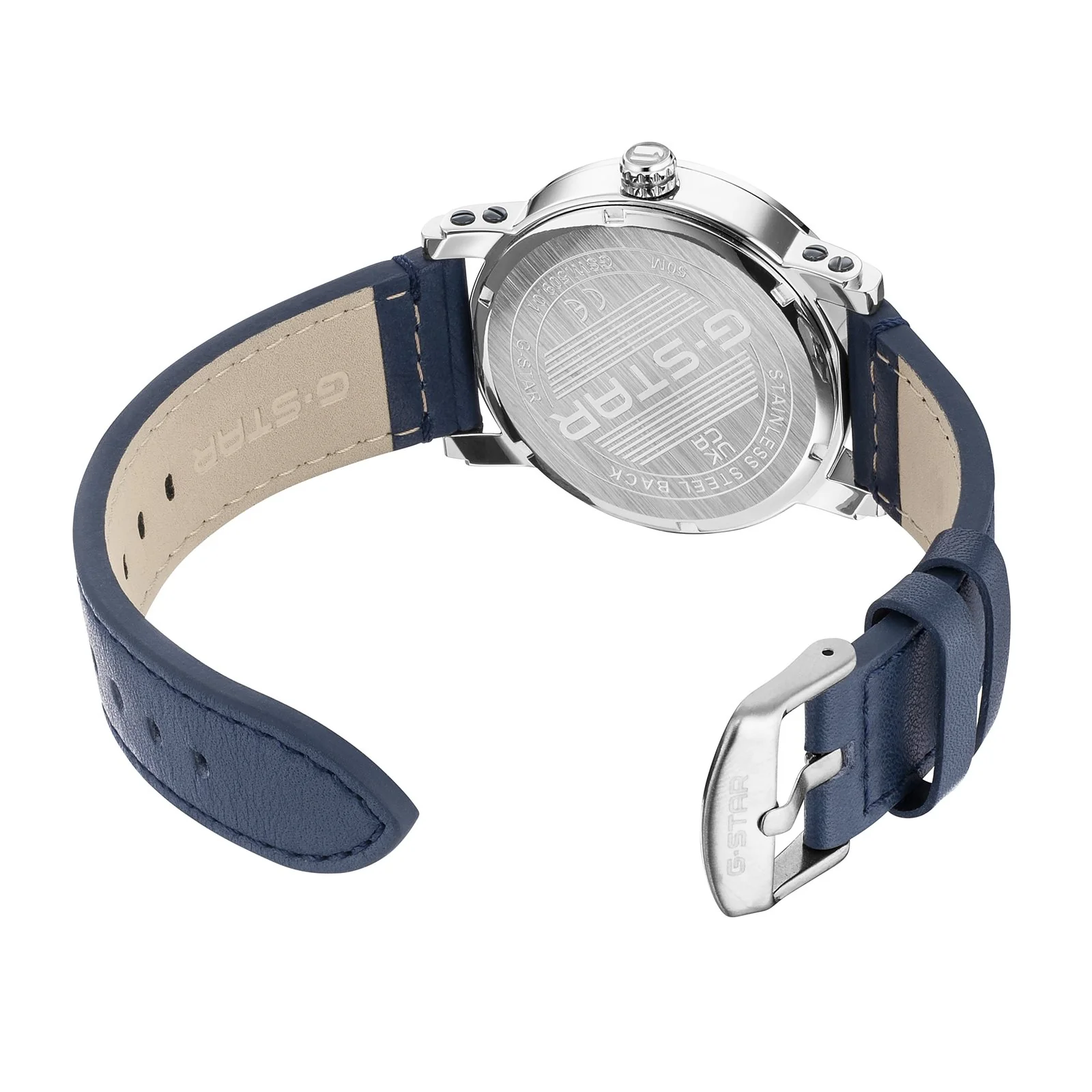 G-STAR Rovic Zilverkleurig en Blauw Herenhorloge GSW.509.01 - Image 4