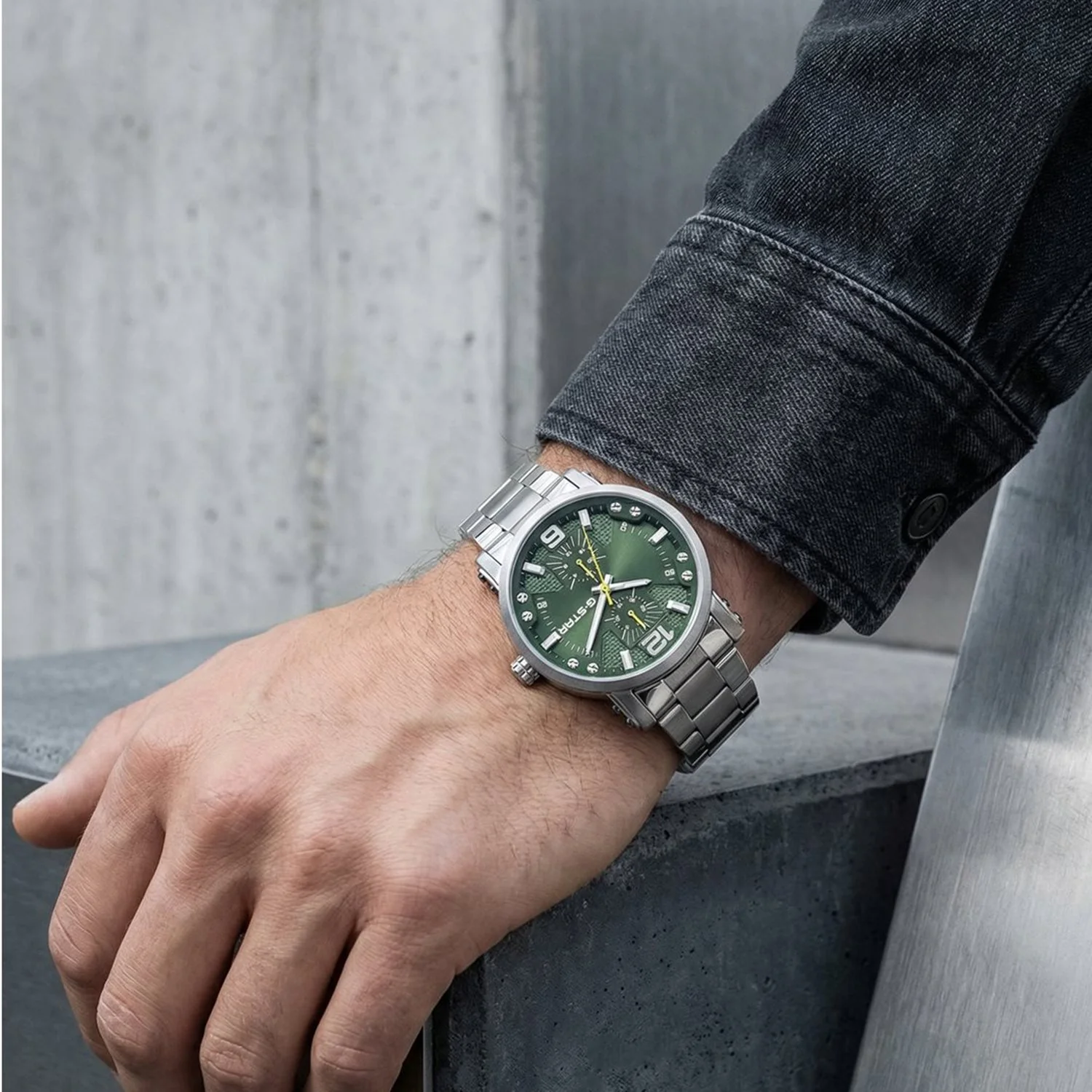 G-STAR Rovic Zilverkleurig Stalen Herenhorloge GSW.509.06 - Image 2