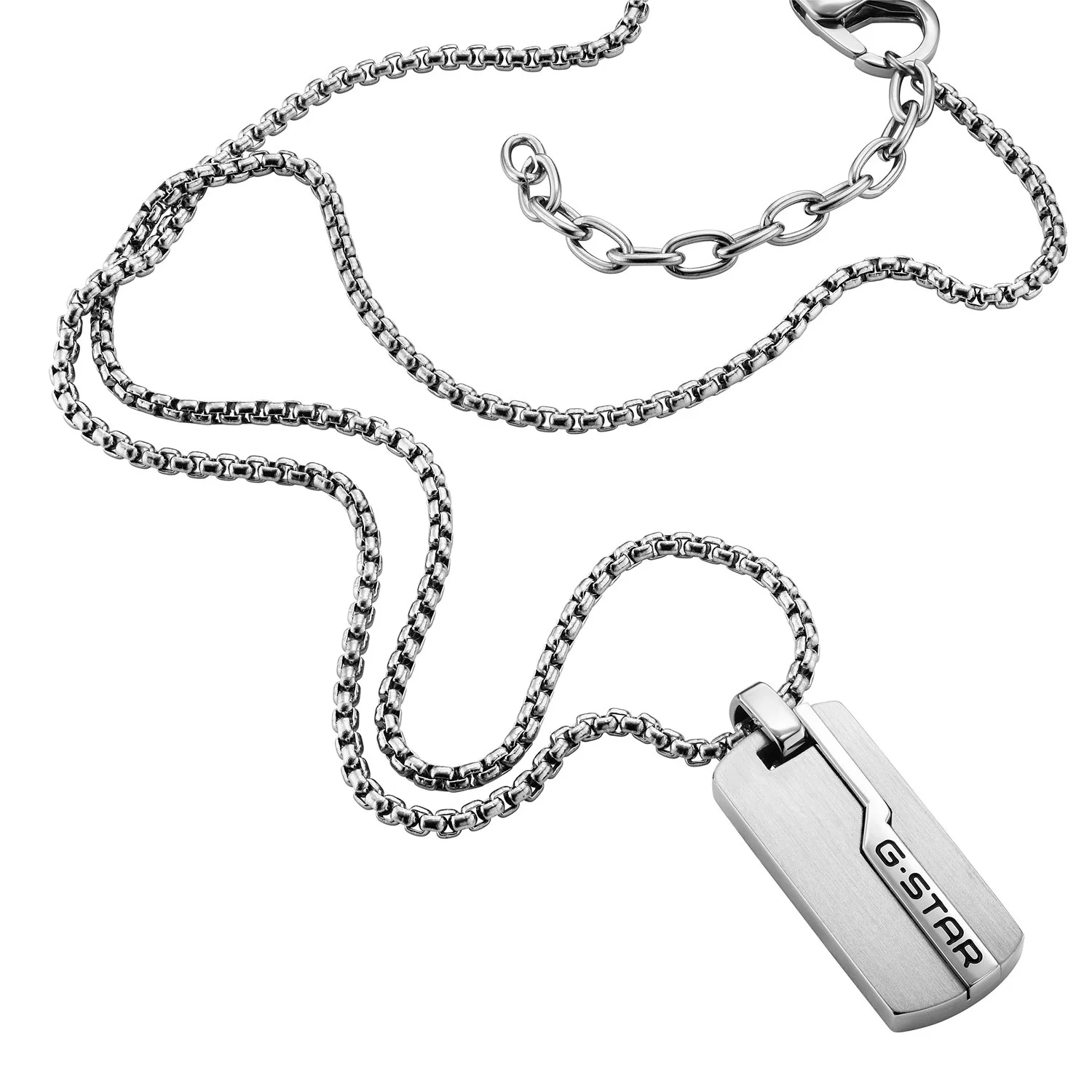 G-STAR Unistrial Zilveren Box Chain Ketting GSJ.112.01 - Image 3