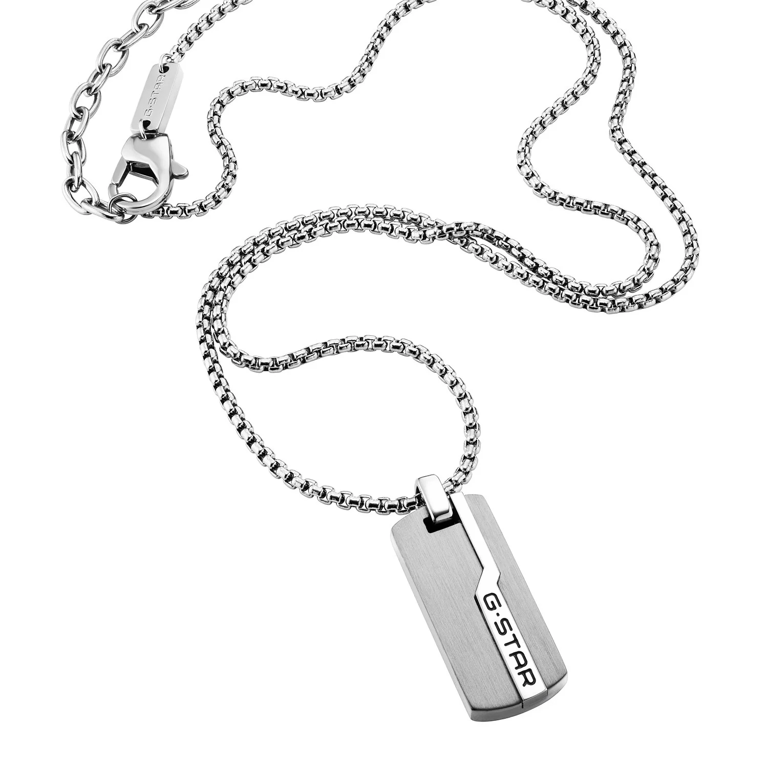 G-STAR Unistrial Zilveren Box Chain Ketting GSJ.112.01 - Image 5
