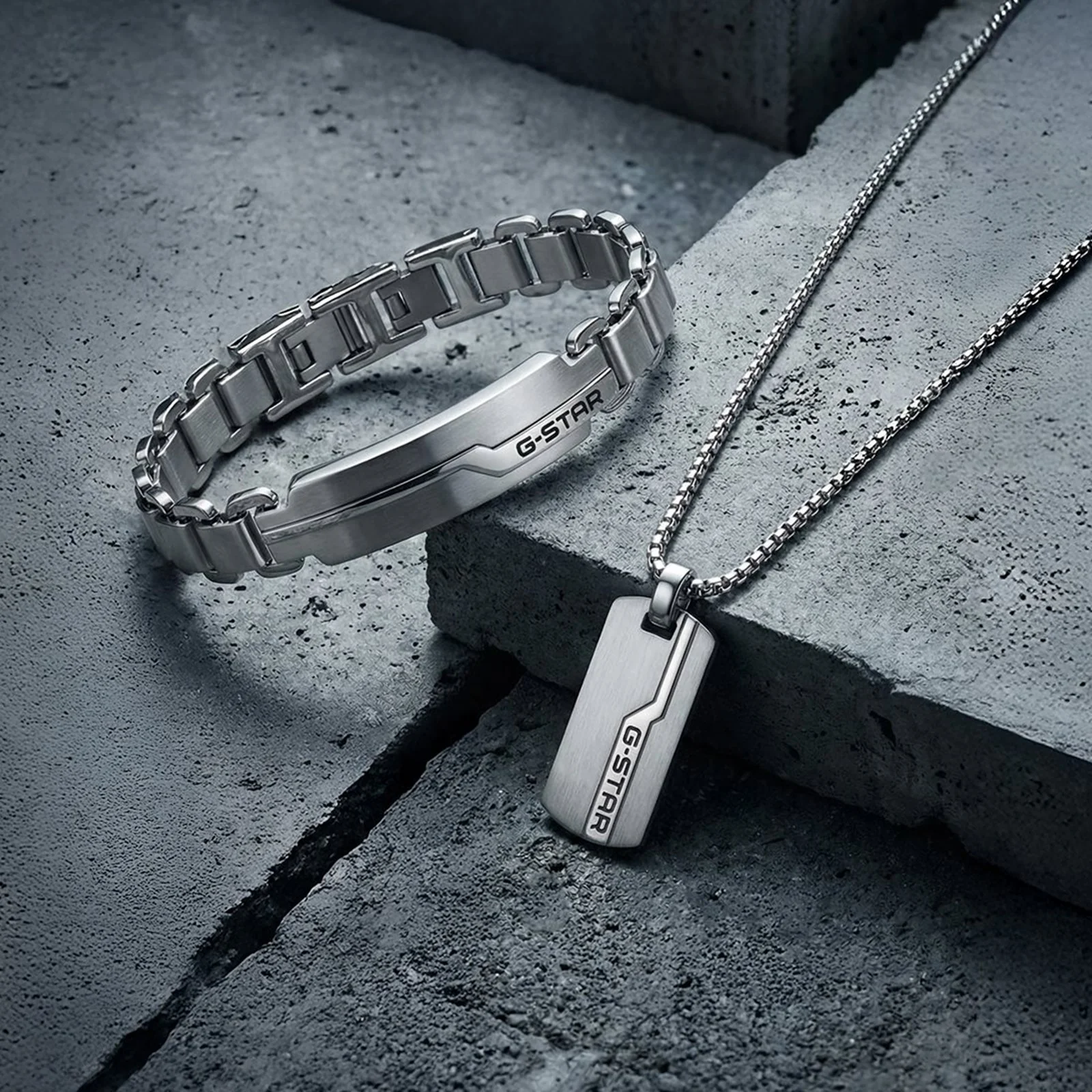G-STAR Unistrial Zilveren Schakelarmband GSJ.112.03 - Image 3
