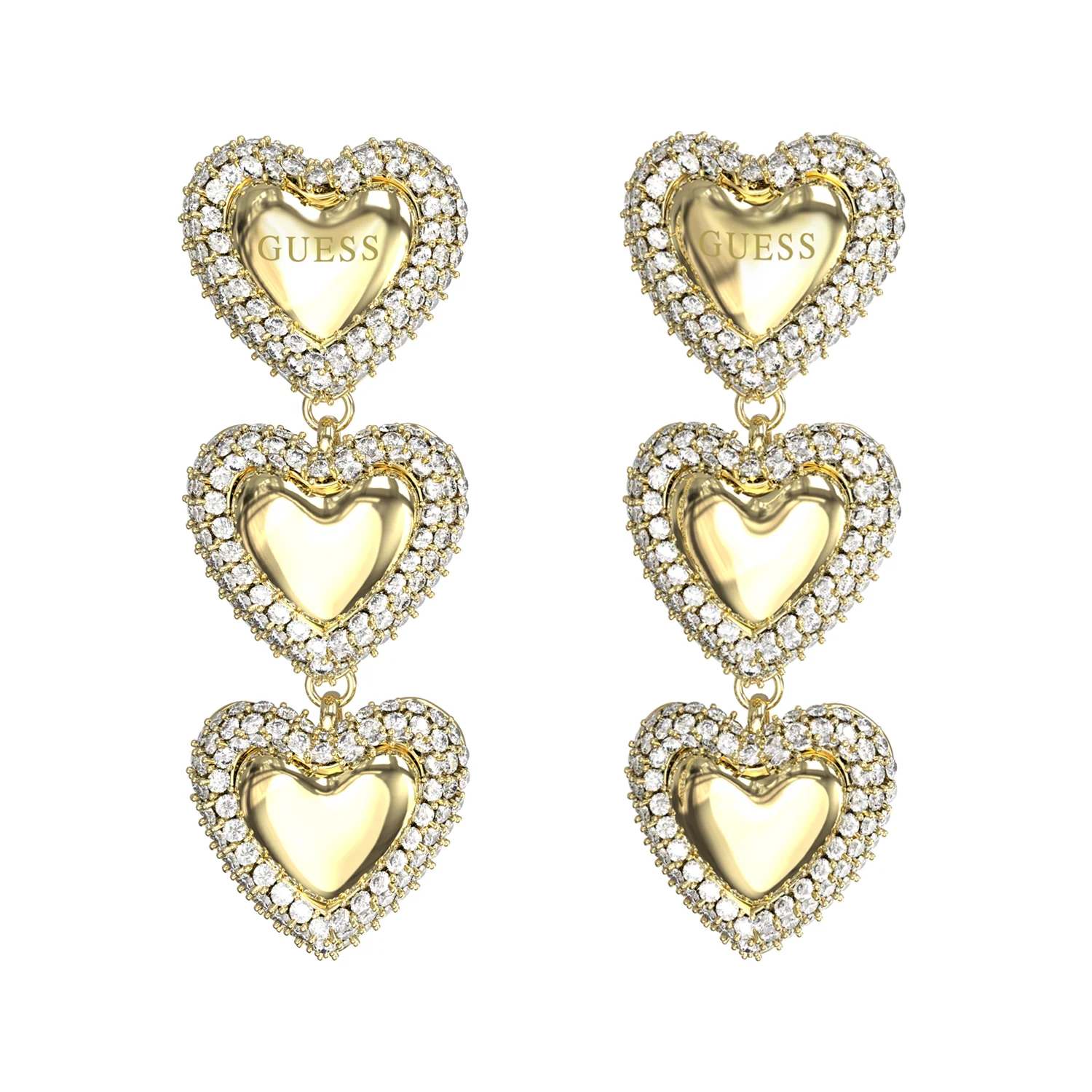 Guess Beloved Gold-coloured Earrings JUBE06011JWYGT-U