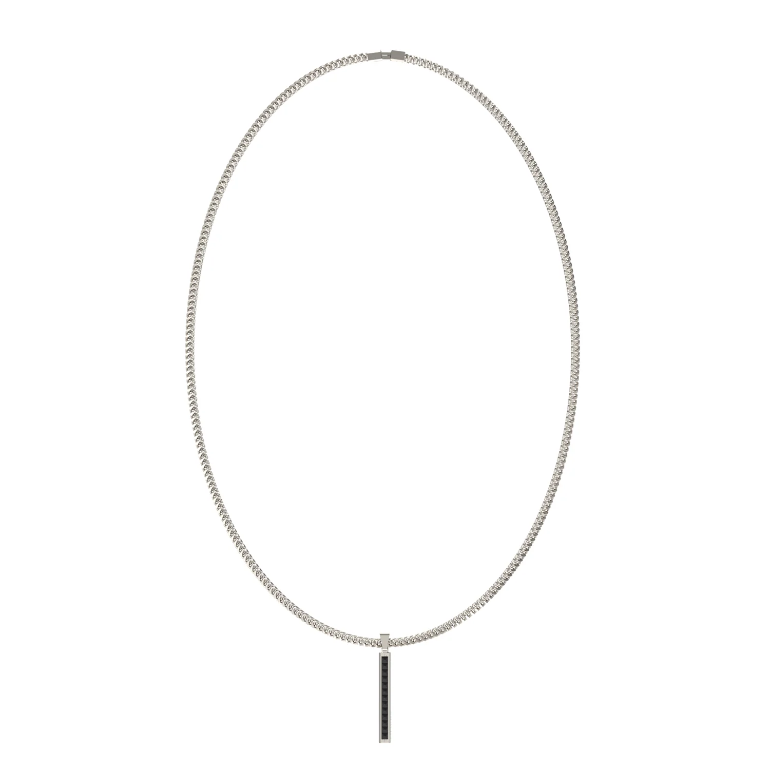 Guess Eclipse Noir Silver Necklace JUMN05098JWSTT-U