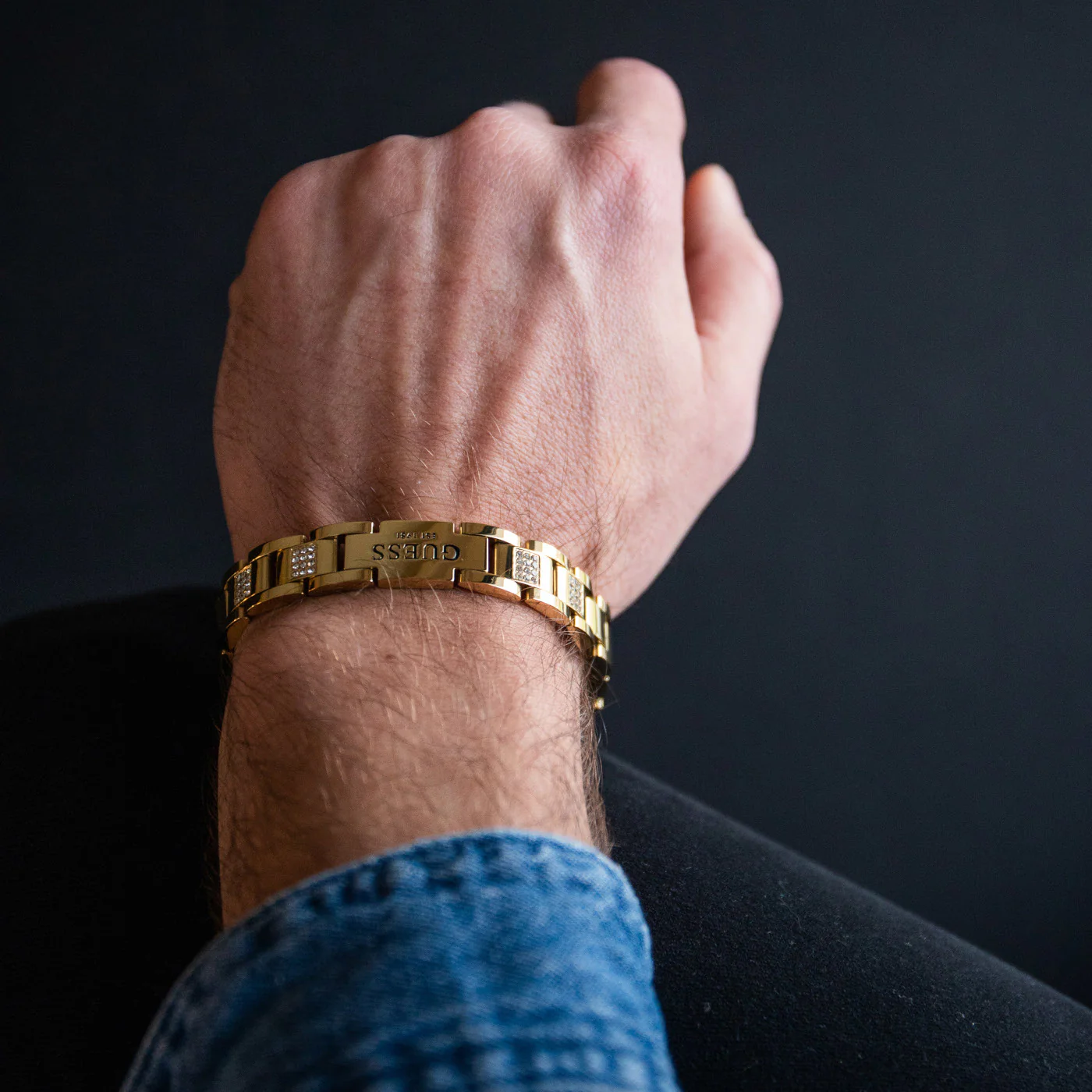 GUESS Frontiers Gold-coloured Bracelet JUMB01342JWYGT-U - Image 2