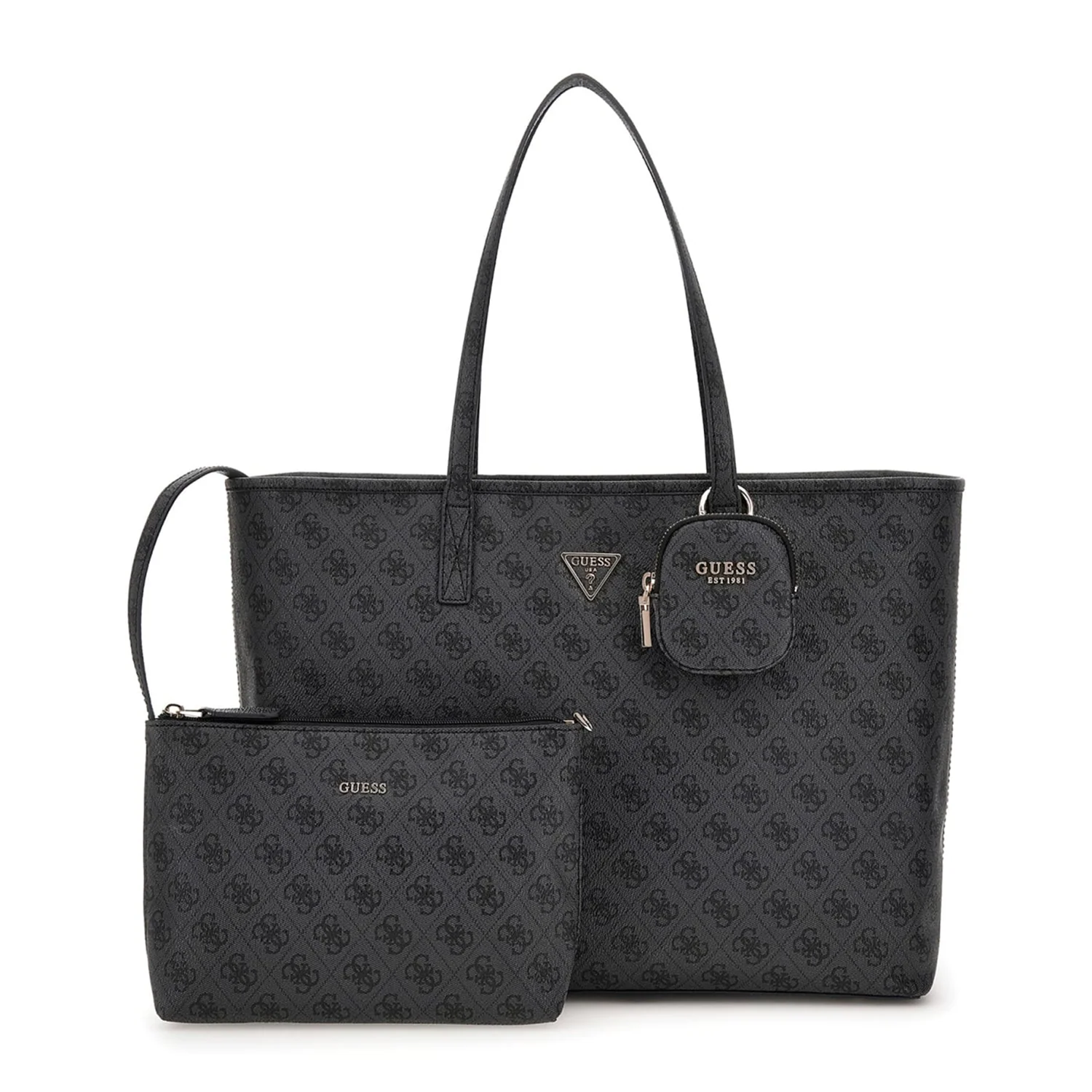 Guess Power Play Coal Logo Large Tech Tote Bag HWSL71-24240-CLO