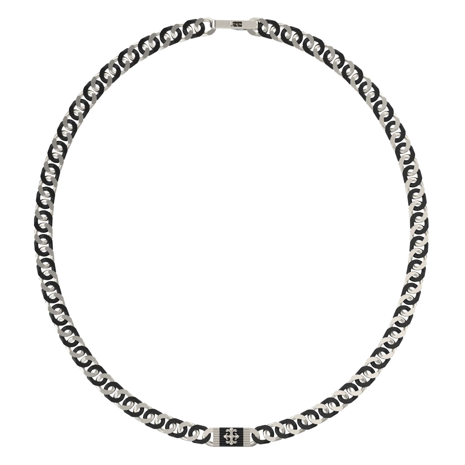 Guess Rebel Moon Silver Necklace JUMN05060JWSTBKT-U