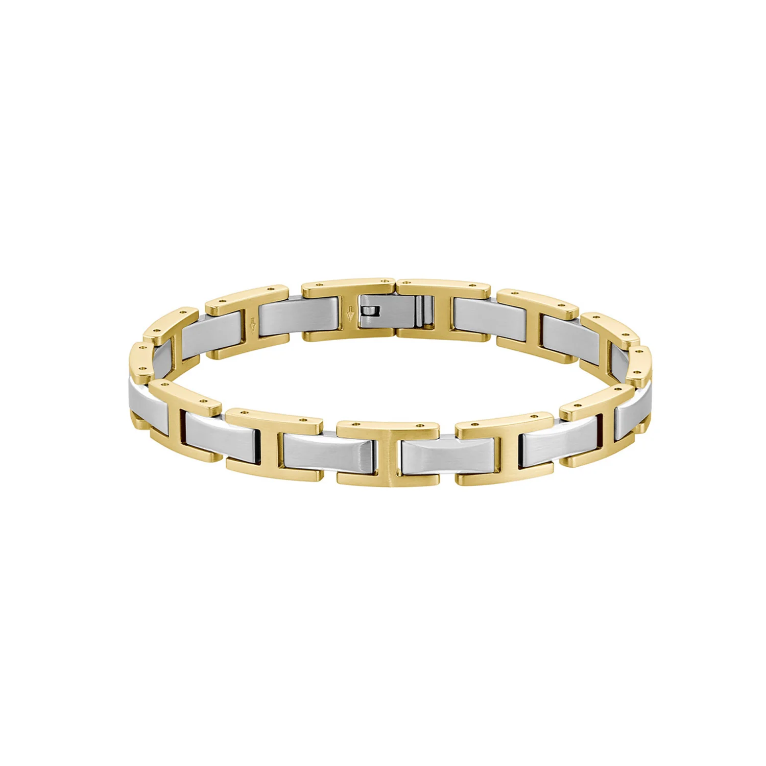 Hugo Boss Roestvrij Staal Bicolor Heren Schakelarmband HBJ1580793