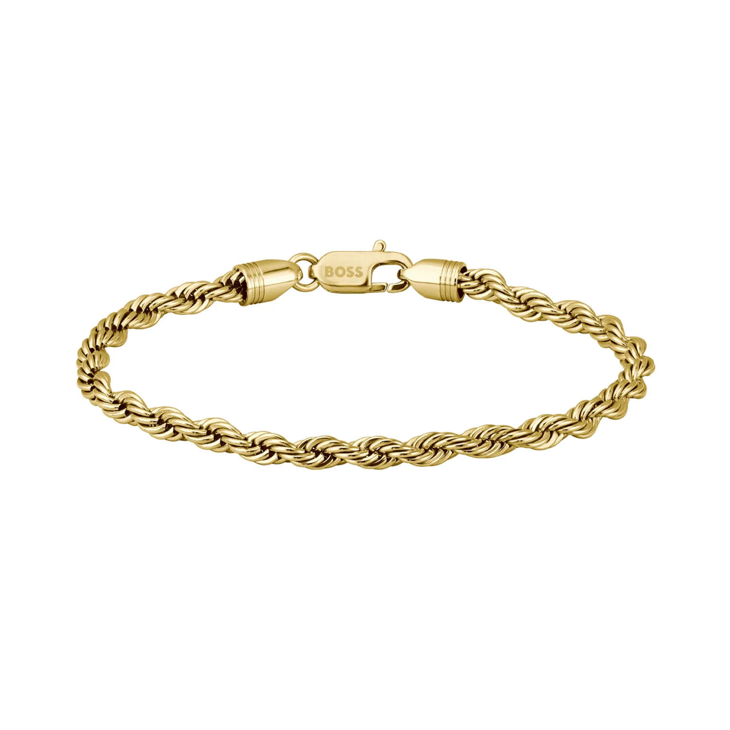 Hugo Boss Roestvrij Staal Goudkleurige Heren Schakelarmband HBJ1580810M