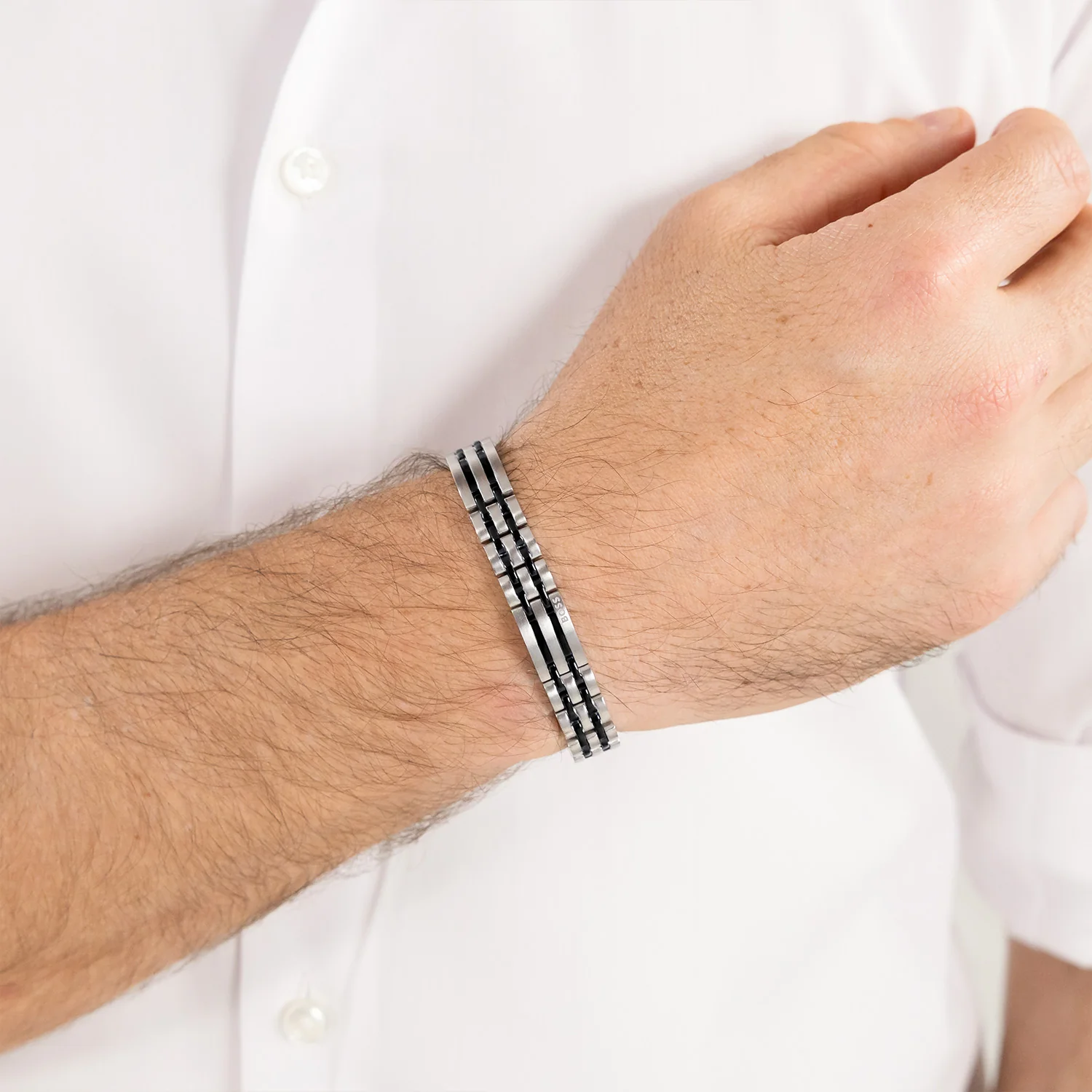 Hugo Boss Roestvrij Staal Zilverkleurige Heren Schakelarmband HBJ1580814 - Image 2
