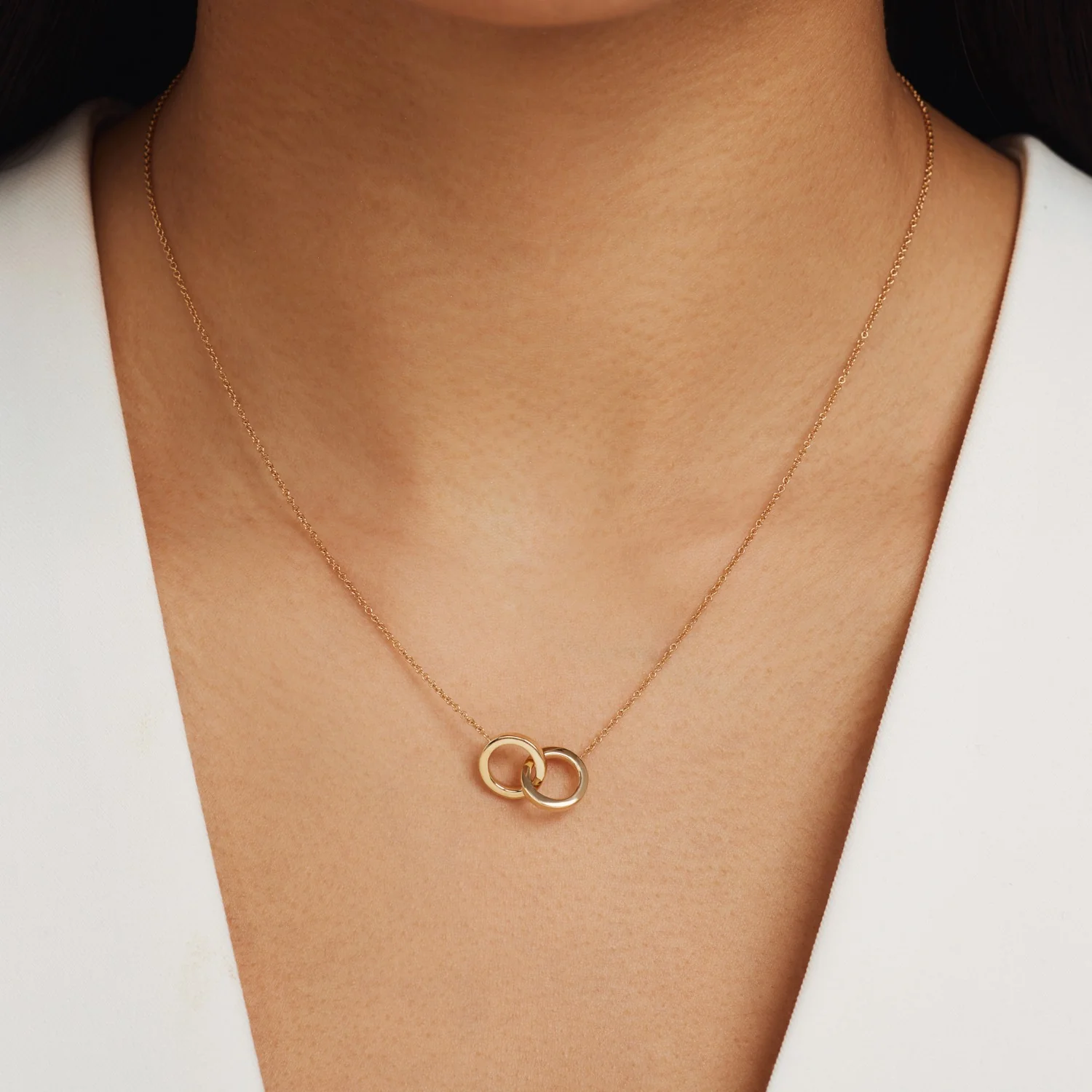 Isabel Bernard 14 Karaat Gouden Le Marais Zoé Ketting IB340131 (Lengte: 40.00-44.00 cm) - Image 3