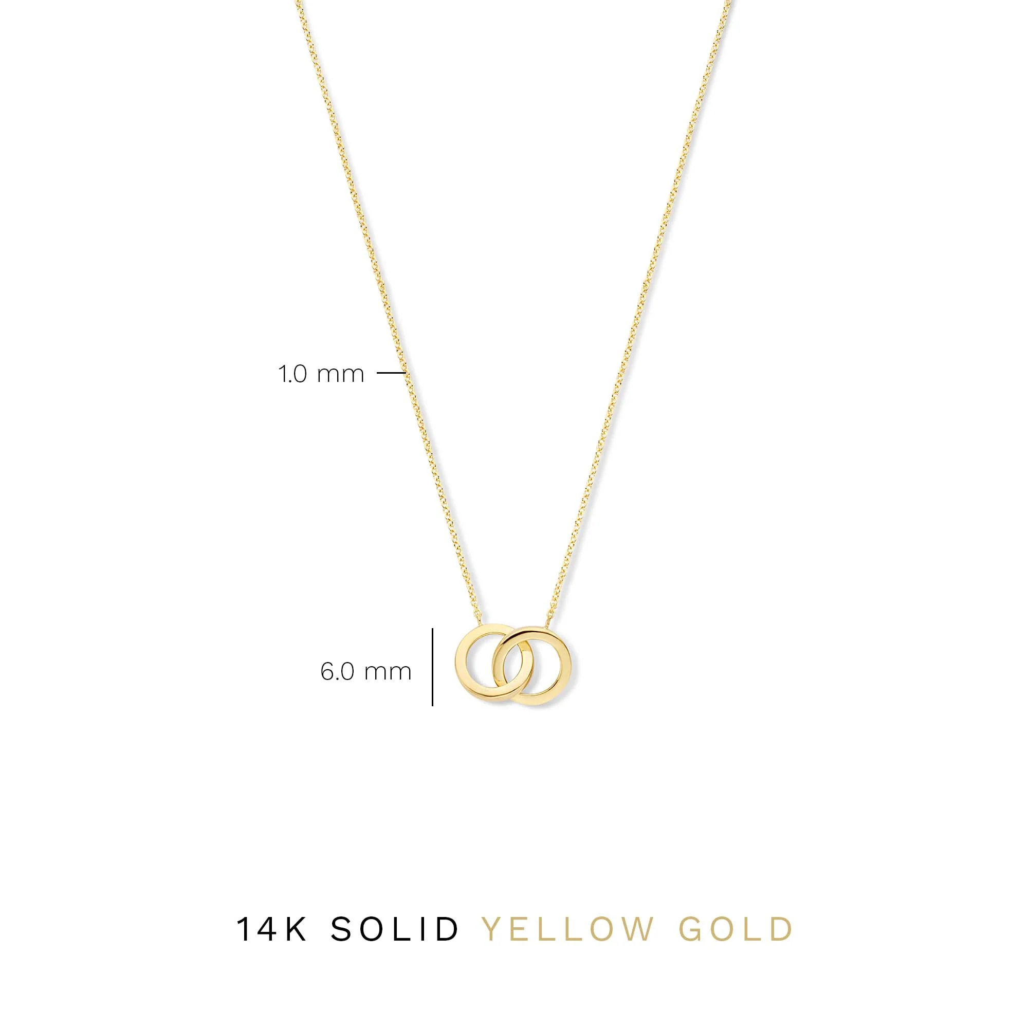Isabel Bernard 14 Karaat Gouden Le Marais Zoé Ketting IB340131 (Lengte: 40.00-44.00 cm) - Image 9