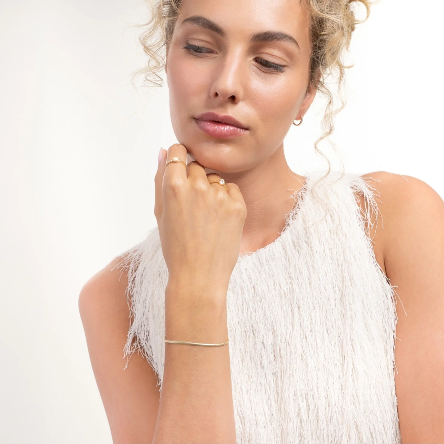 Isabel Bernard Aidee Leontine 14 Karaat Gouden Snake Armband IB320155 - Image 3