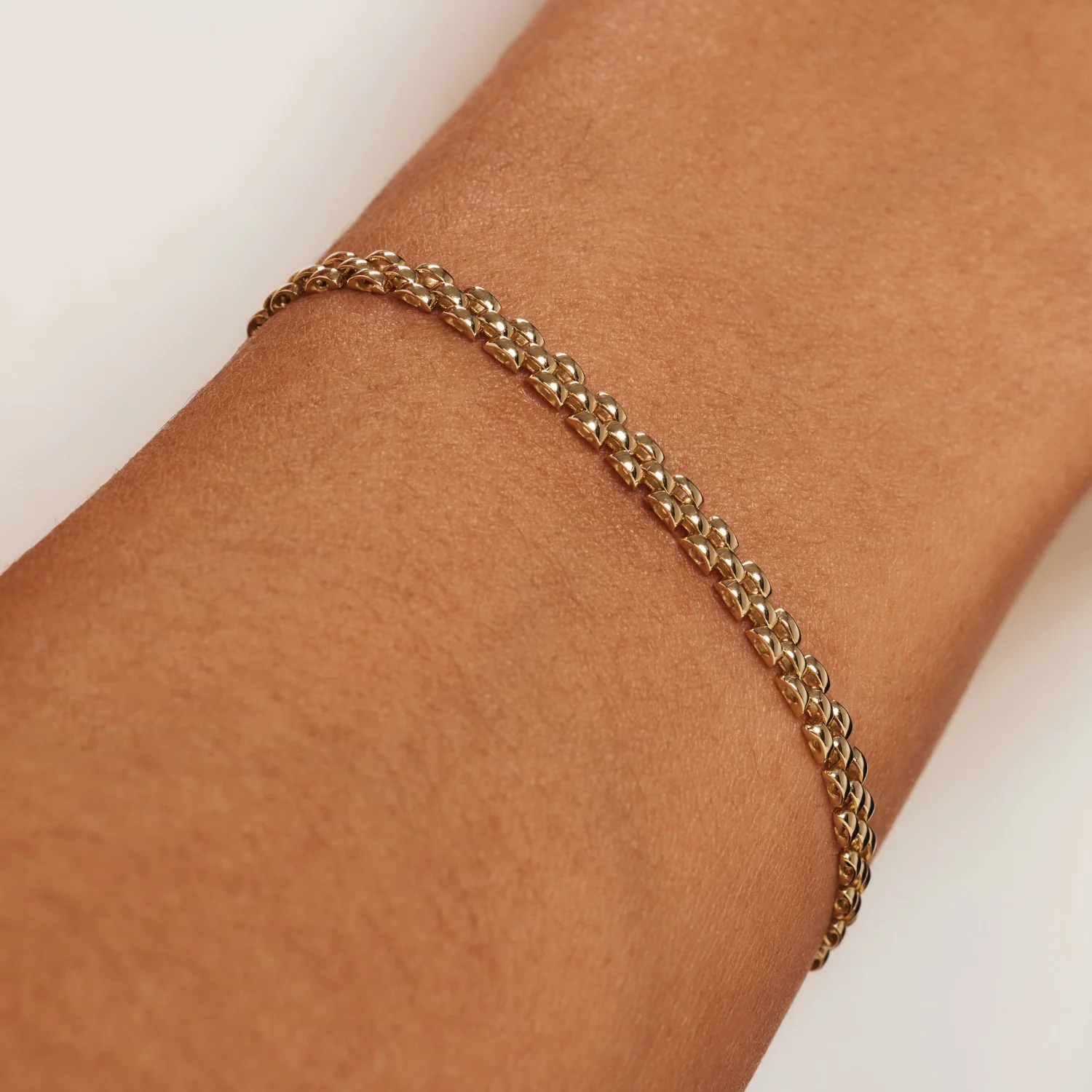 Isabel Bernard Aidee Rosine 14 Karaat Gouden Schakelarmband IB320137 - Image 2
