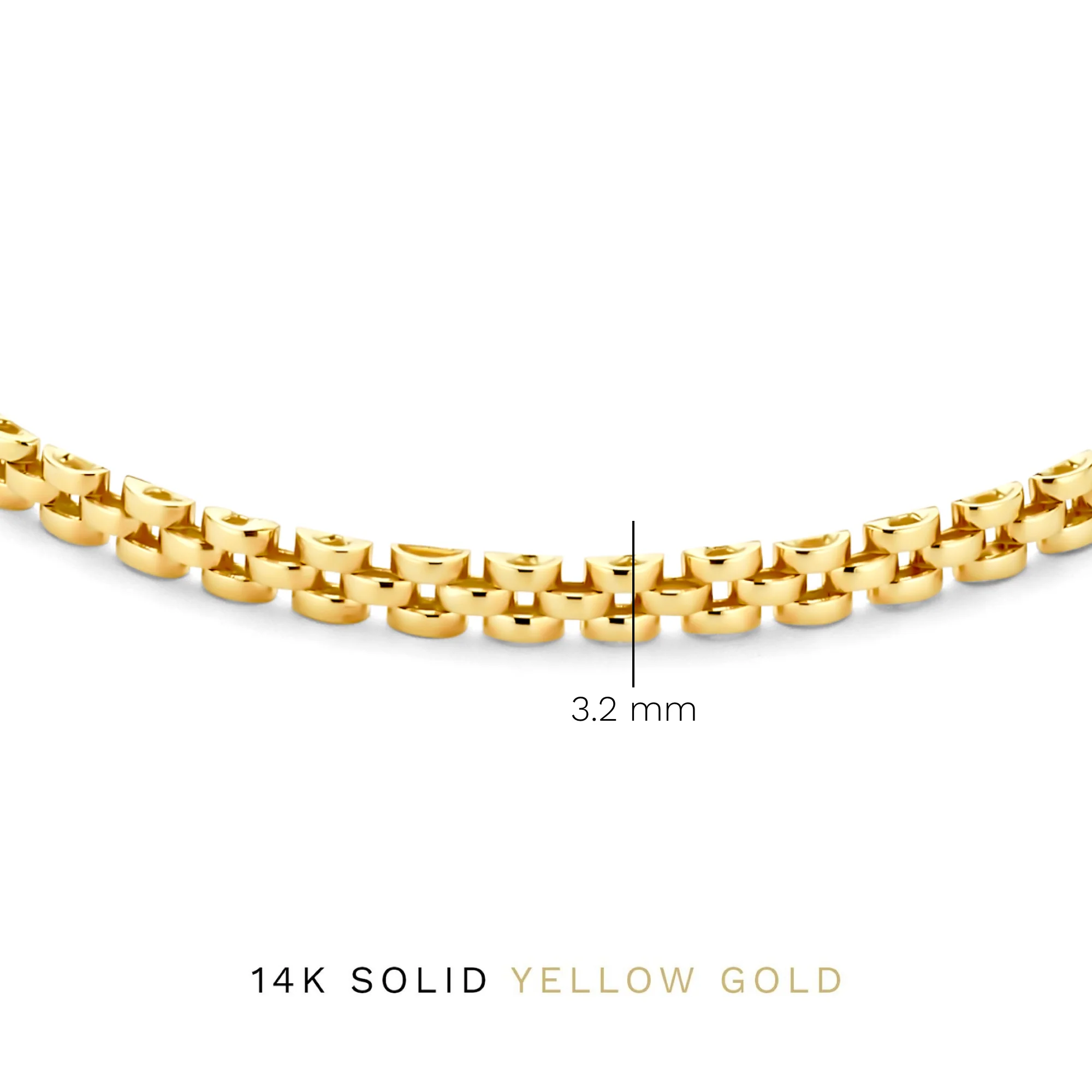Isabel Bernard Aidee Rosine 14 Karaat Gouden Schakelarmband IB320137 - Image 6