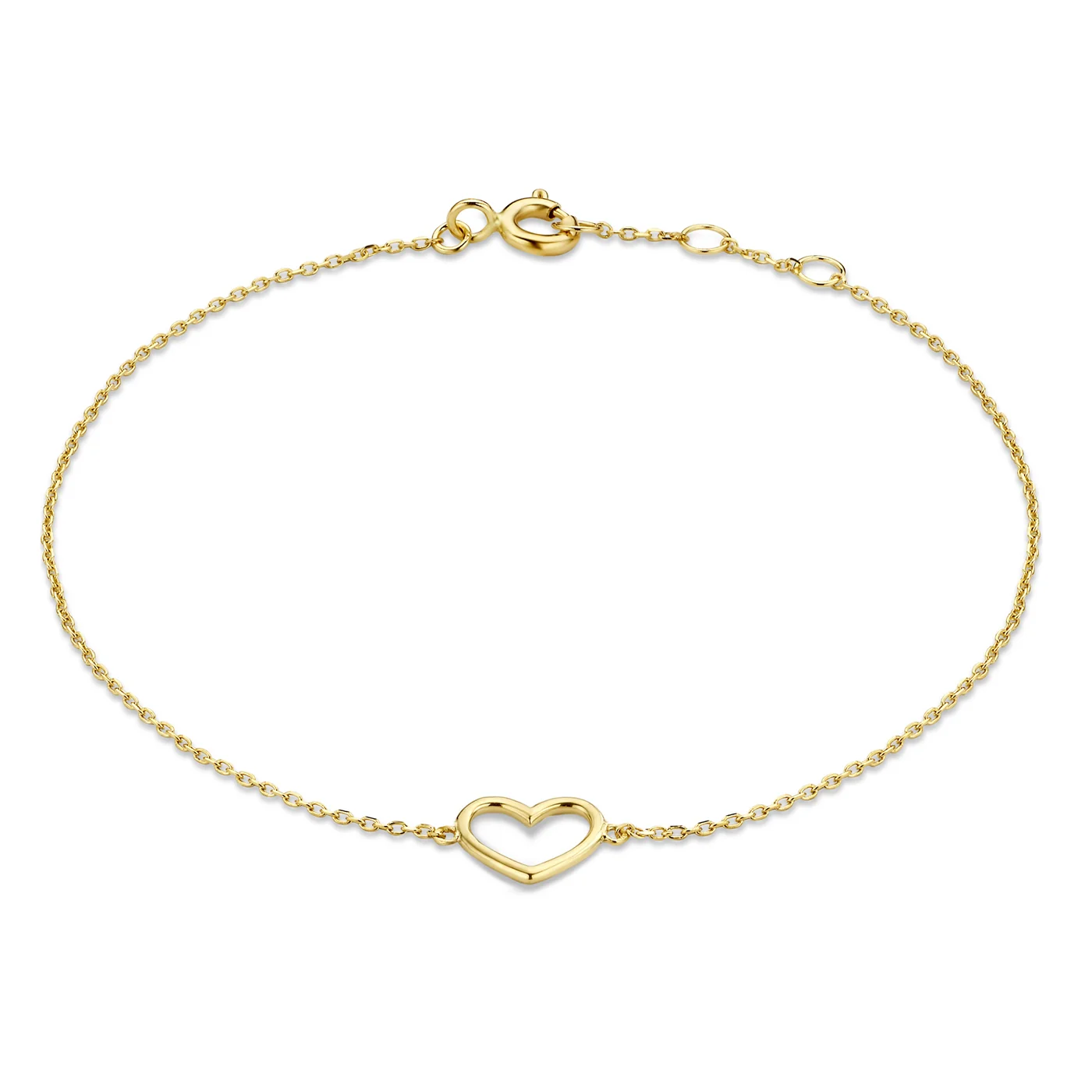 Isabel Bernard Belleville Amore 14 Karaat Gouden Armband IB4020134 (Lengte: 16.00-18.00 cm)