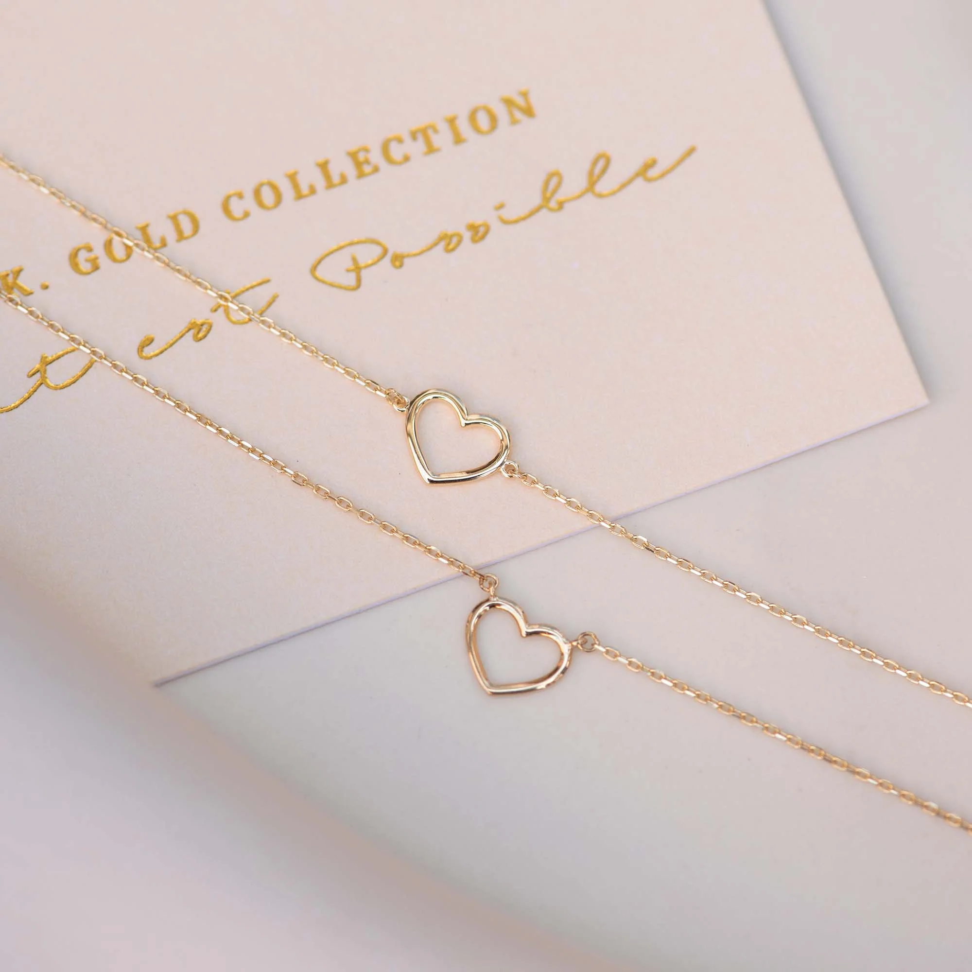 Isabel Bernard Belleville Amore 14 Karaat Gouden Collier IB340138 (Lengte: 40.00-44.00 cm) - Image 5