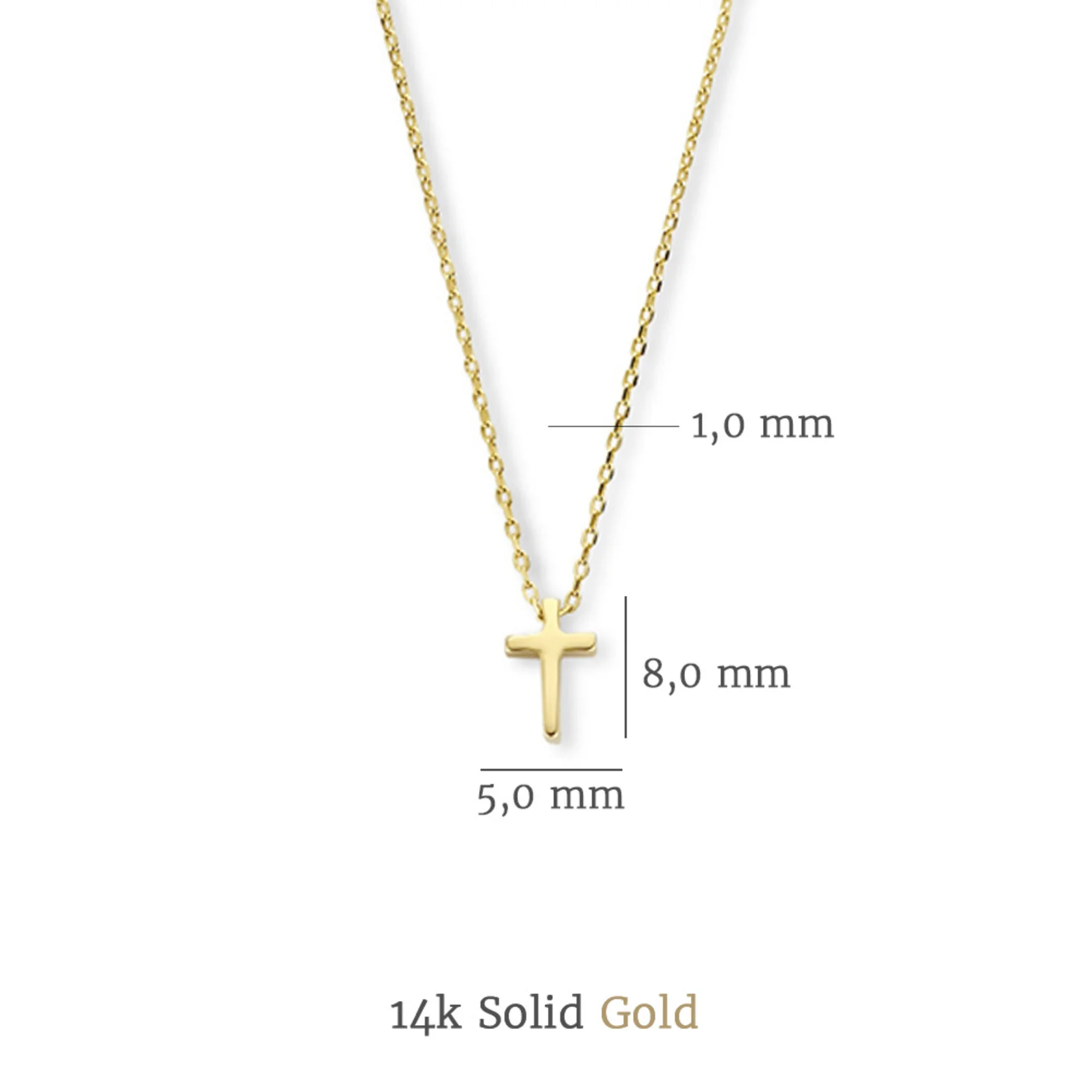 Isabel Bernard Cadeau d'Isabel 14 Karaat Gouden Collier en Armband Giftset IB90091 - Image 8