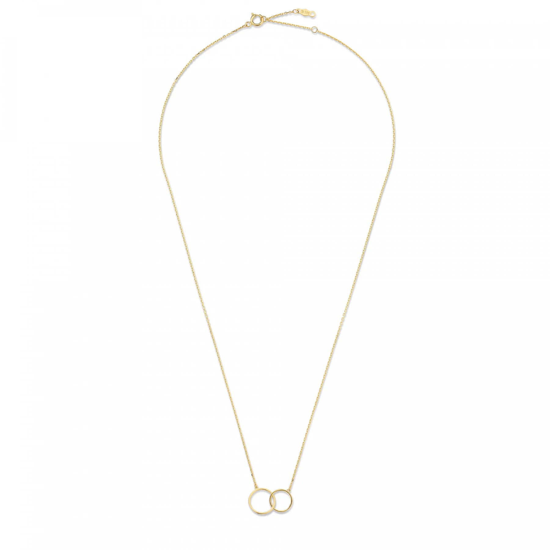 Isabel Bernard Cadeau d'Isabel 14 Karaat Gouden Collier en Armband Giftset IB90130 - Image 6