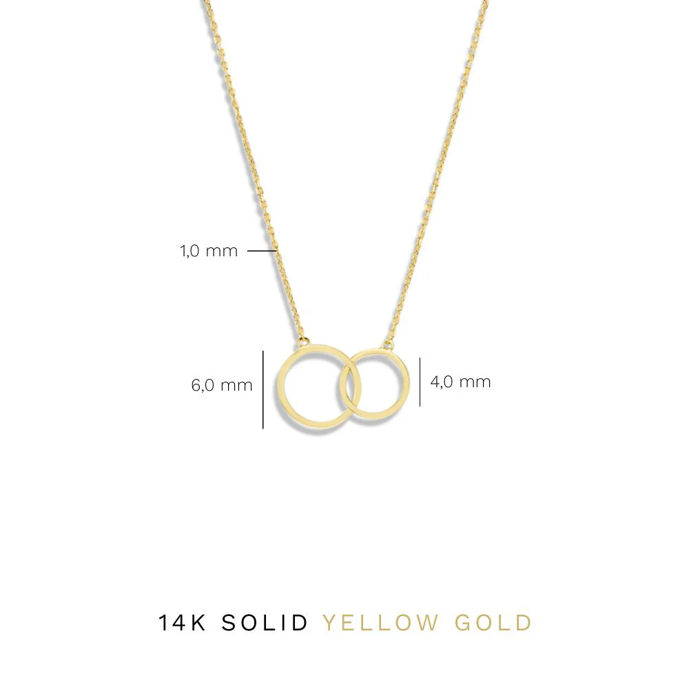 Isabel Bernard Cadeau d'Isabel 14 Karaat Gouden Collier en Armband Giftset IB90130 - Image 8