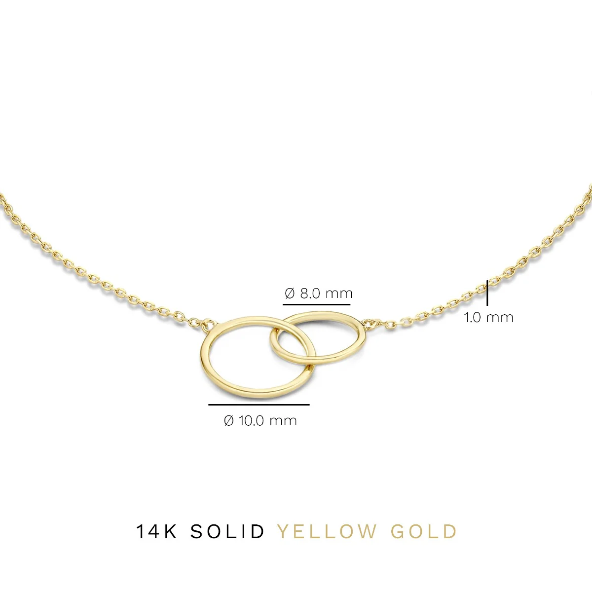 Isabel Bernard Cadeau d'Isabel 14 Karaat Gouden Collier en Armband Giftset IB90130 - Image 9