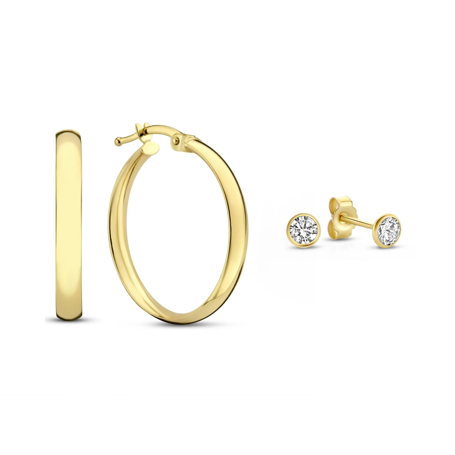 Isabel Bernard Cadeau d´Isabel 14 Karaat Gouden Oorbellen Set IB90121