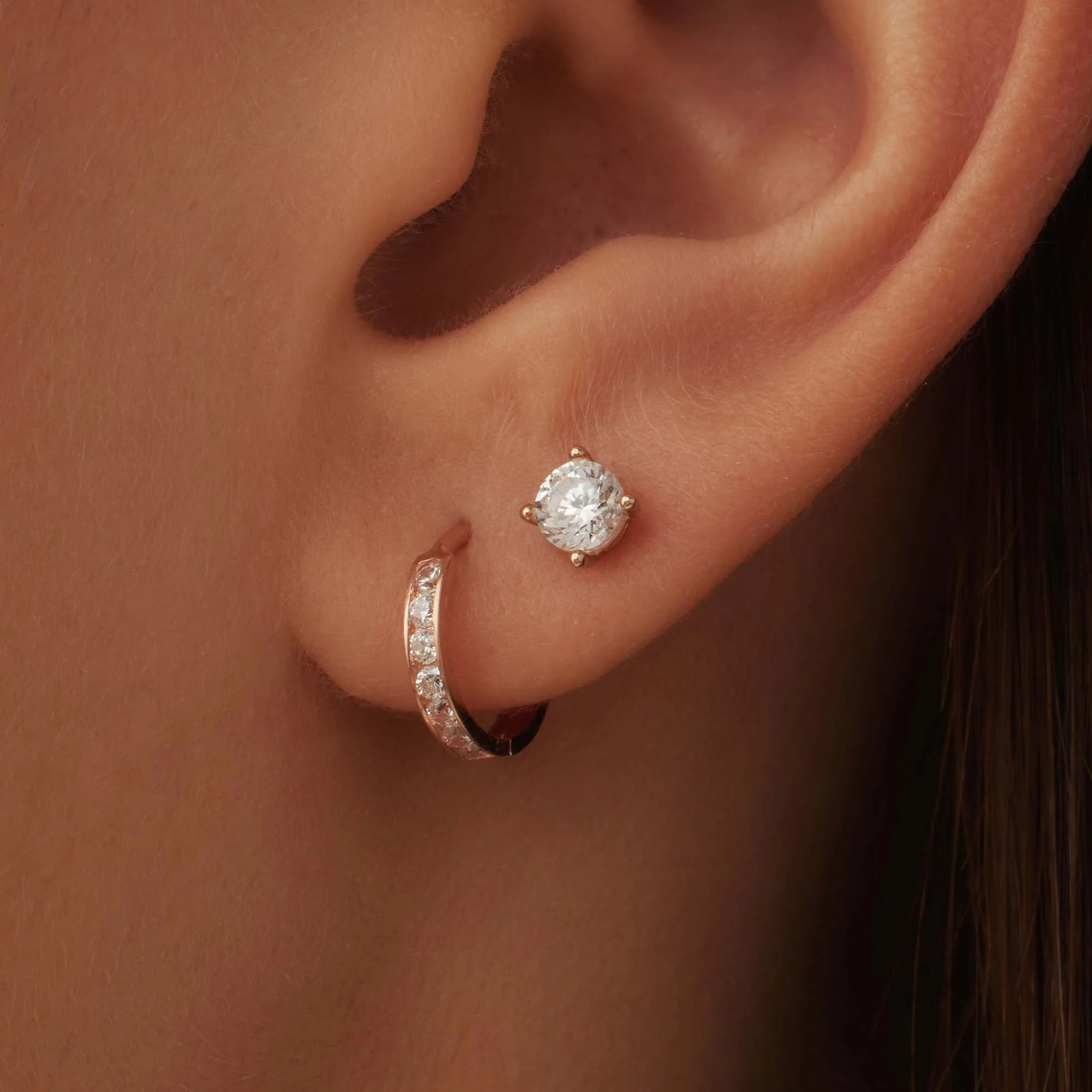 Isabel Bernard Cadeau d'Isabel 14 Carat Rosegold Earparty giftset IB90055 - Image 3