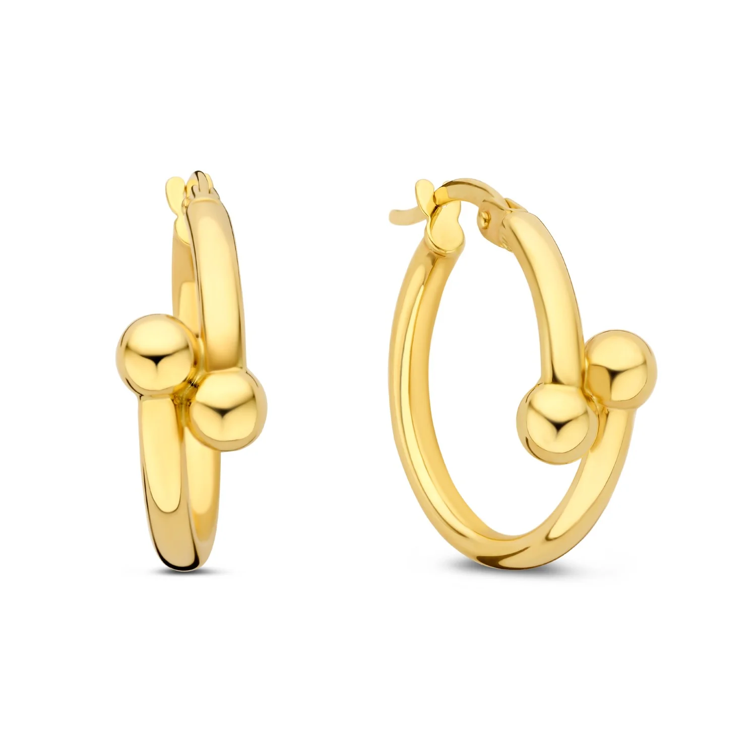Isabel Bernard Cadeau d'Isabel 14 karaat gouden bangle en oorringen giftset IB90179 - Image 7