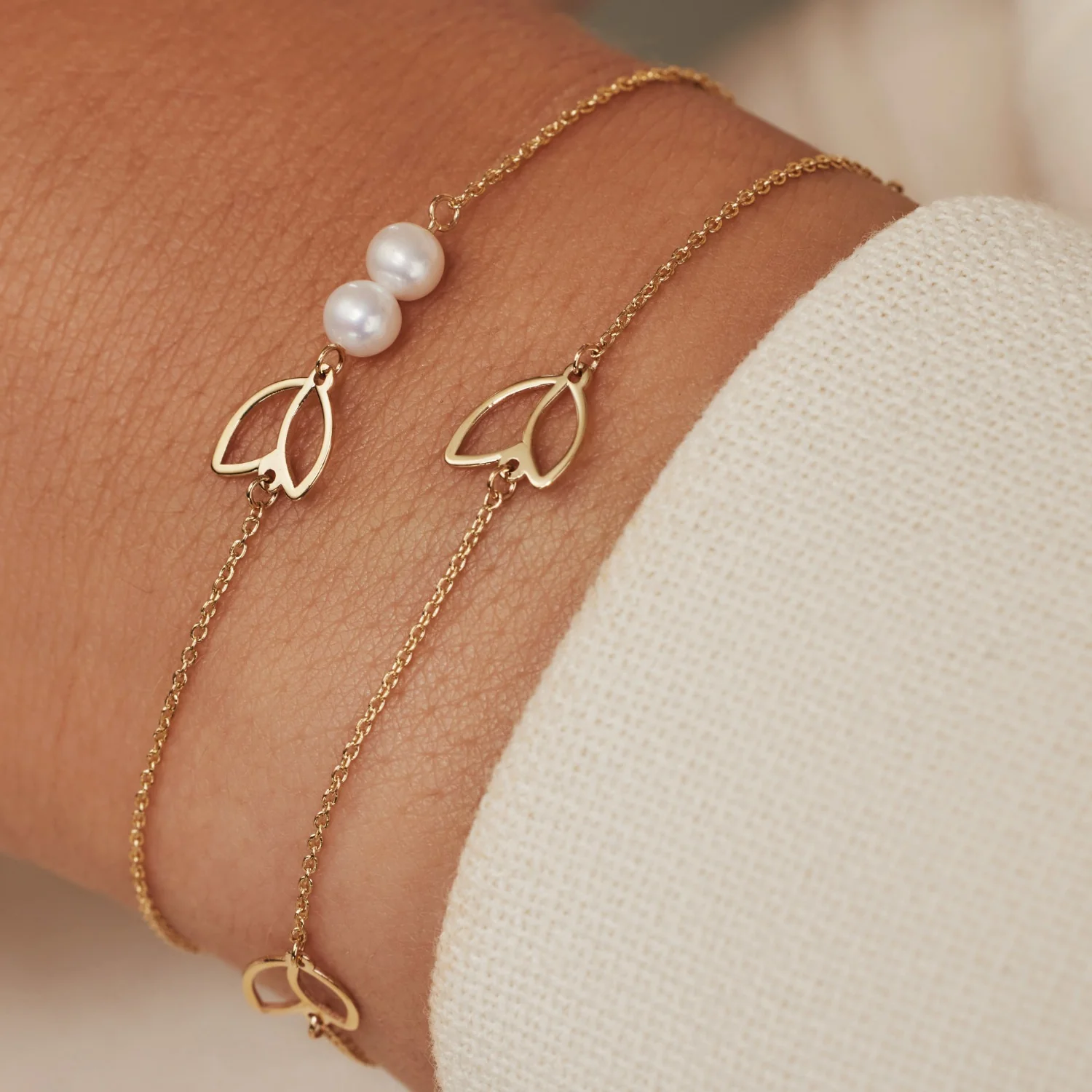 Isabel Bernard Cadeau d'Isabel 14 karaat gouden ketting en armband giftset IB90187 - Image 3