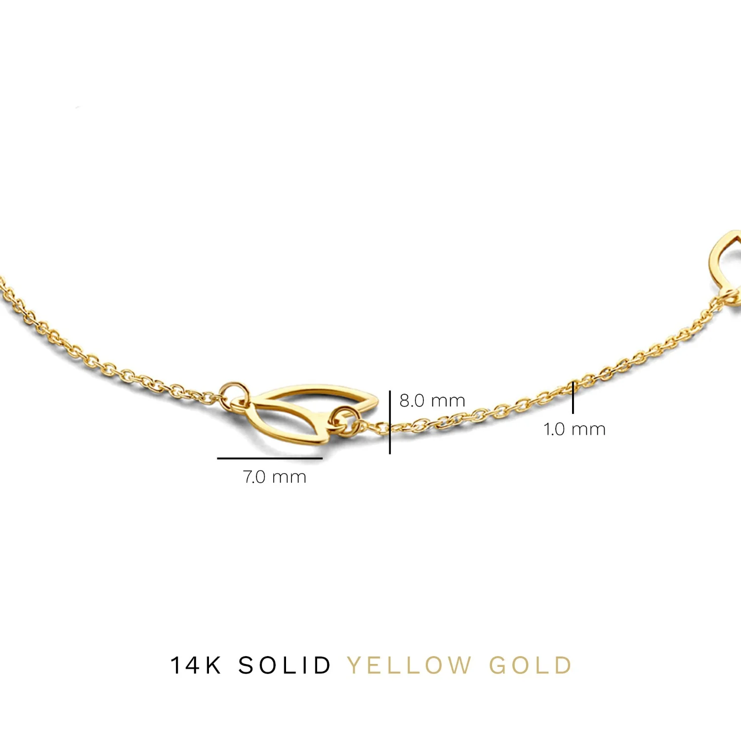 Isabel Bernard Cadeau d'Isabel 14 karaat gouden ketting en armband giftset IB90187 - Image 9