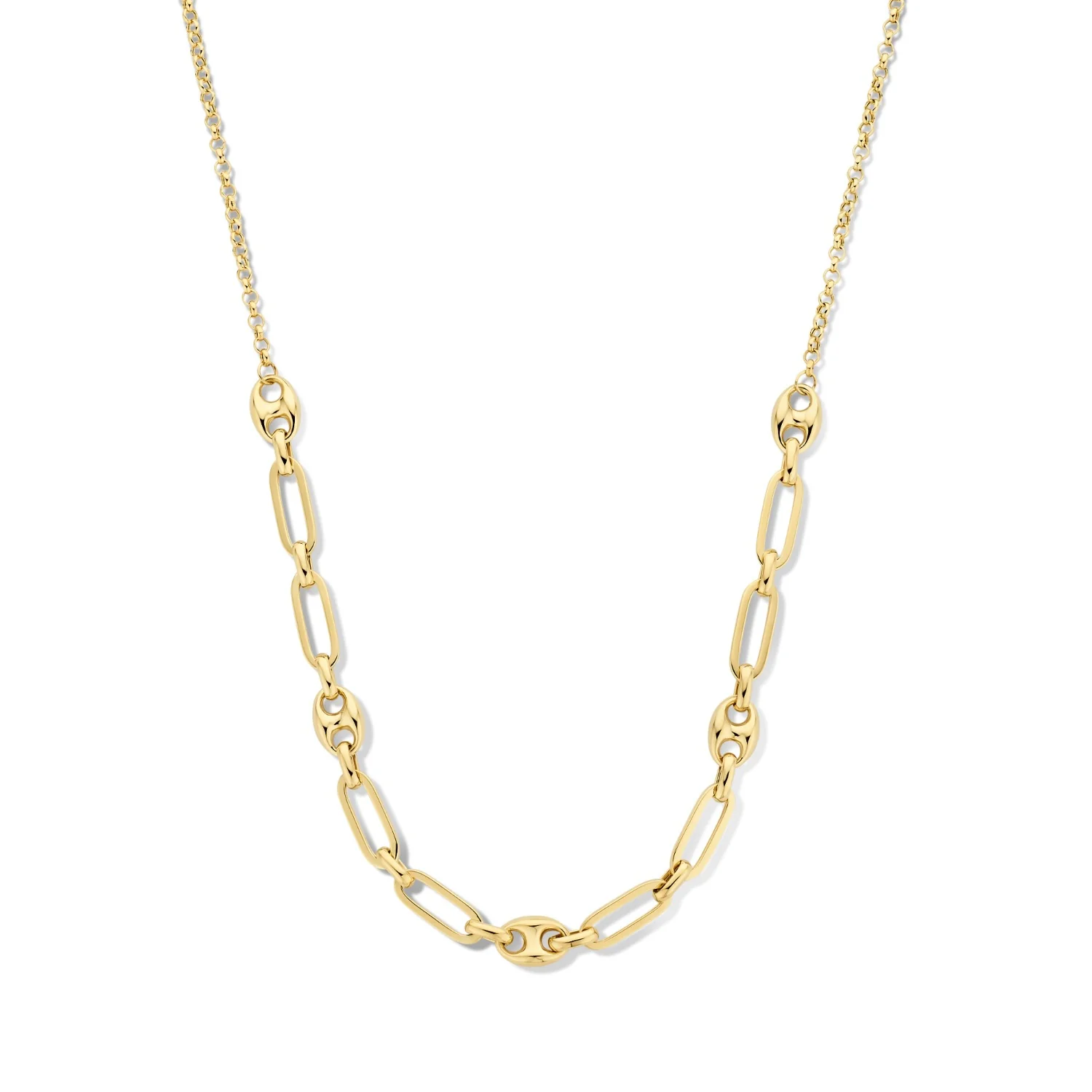 Isabel Bernard Cadeau d'Isabel 14 karaat gouden ketting en armband giftset met schakels IB90181 - Image 4